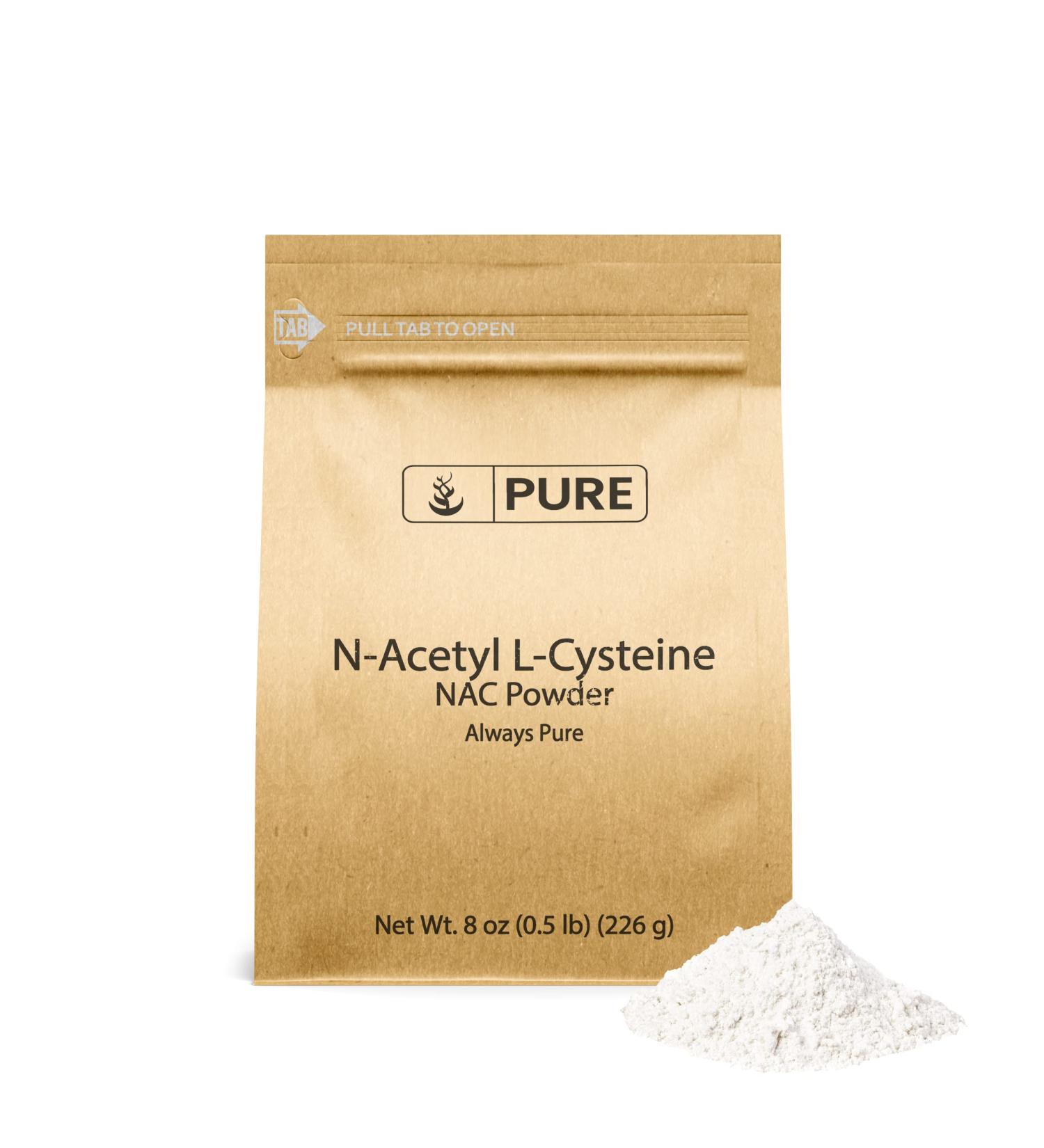 PURE ORIGINAL INGREDIENTS NAC N-Acetyl L-Cysteine Powder (8 oz) Lab Verified Always Pure No Fillers 8 Ounce (Pack of 1)