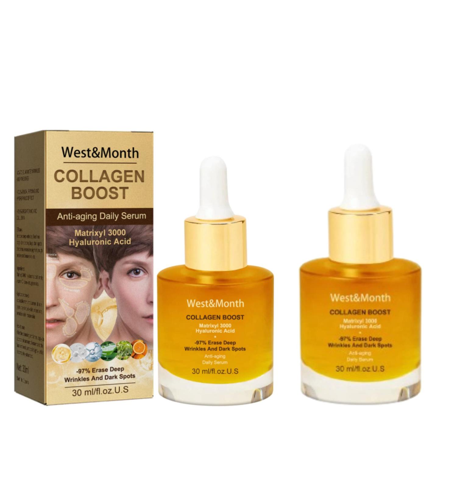 Pedia Advanced Collagen Boost Anti Aging Serum - Dark Spot Corrector for Firm, Youthful Skin | 2pcs Anti-aging Serum with Hyaluronic Acid - Reduce Wrinkles | Suitable for All Skin Types - Buy Online on GoSupps.com