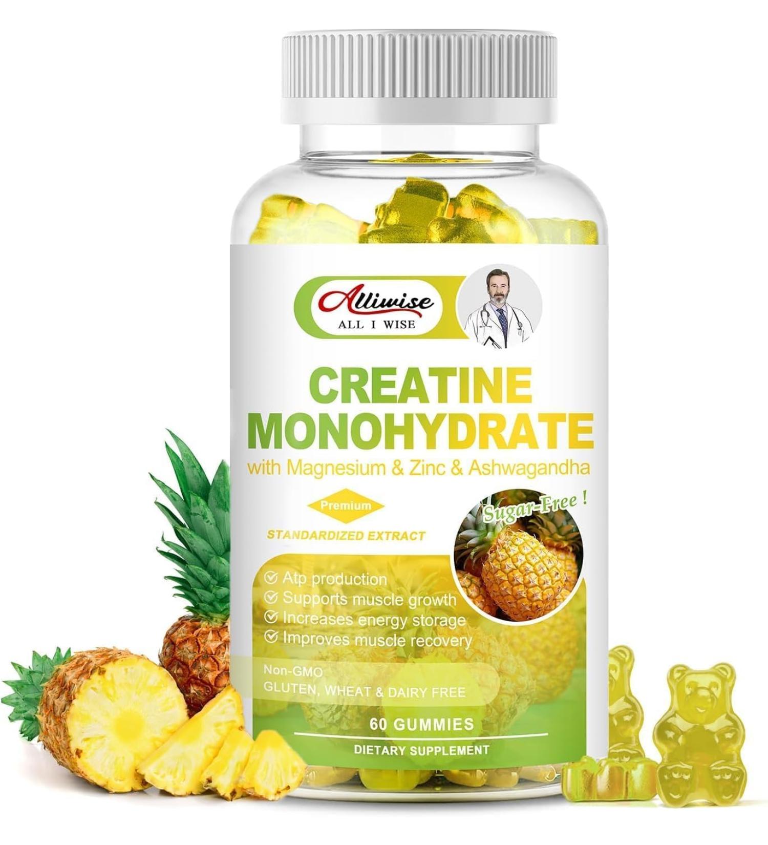 Creatine Gummies Creatine Monohydrate Gummies for Men and Women