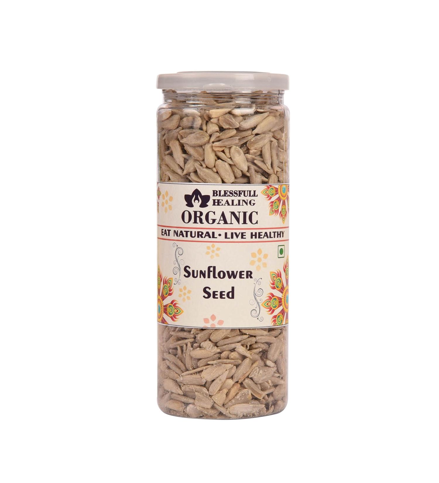 Blessfull Healing Organic Sunflower Seeds 200 Gram Airtight Container - Buy Online on GoSupps.com