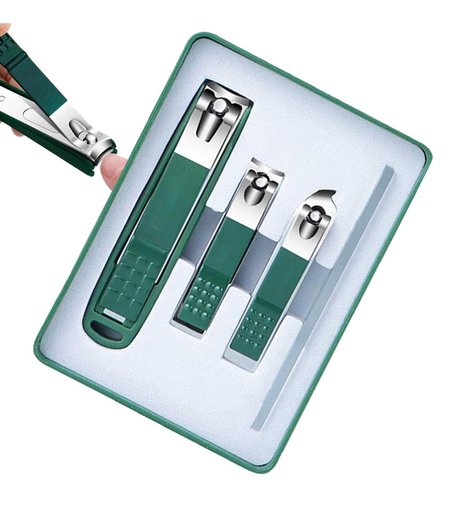 Tuxxjzm Nail Cutter Set Nail Cutter Set Pedicure Set Stainless Steel - Care Sets with Storage Box Nail Care Tools Body Care for Thick Nails - Buy Online on GoSupps.com