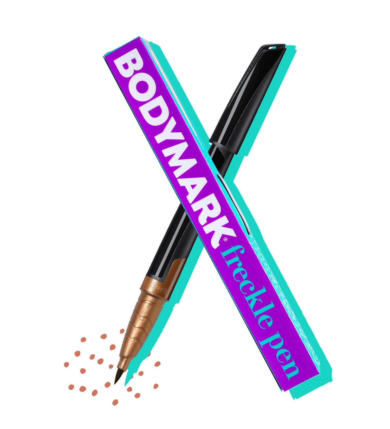 BodyMark Freckle Pen - Brown Soft Brush Tip, Cosmetic Quality, Skin Freckle Set - 1 Count - Buy Online on GoSupps.com