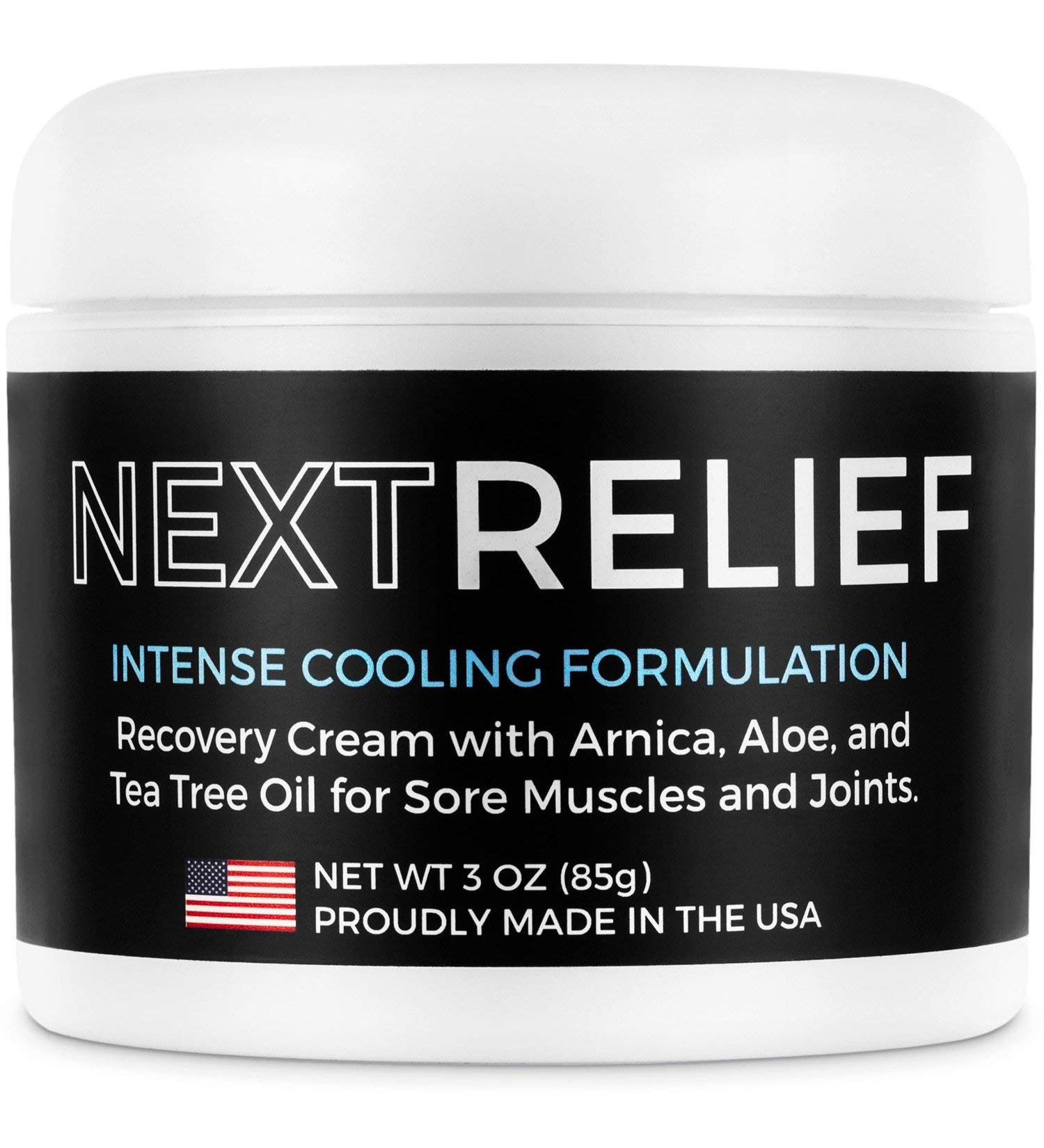NextRelief Cooling Pain Relief Cream - USA Made Arnica Aloe & Tea Tree Oil for Muscle & Joint Pain - 3 Oz - Buy Online on GoSupps.com