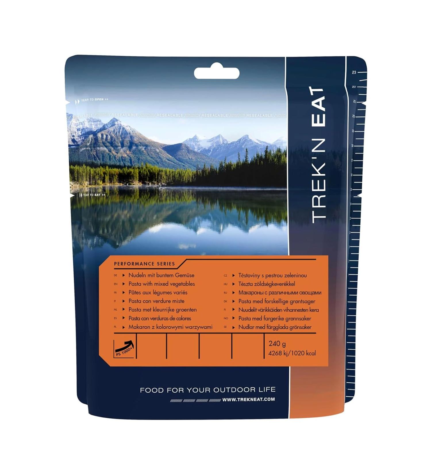 Trek'n Eat TrekN Eat Pasta with Colorful Vegetables PS1000+ Your highcalorie outdoor meal 1000+ kcal for trekking expeditions and emergency supplies - Buy Online on GoSupps.com