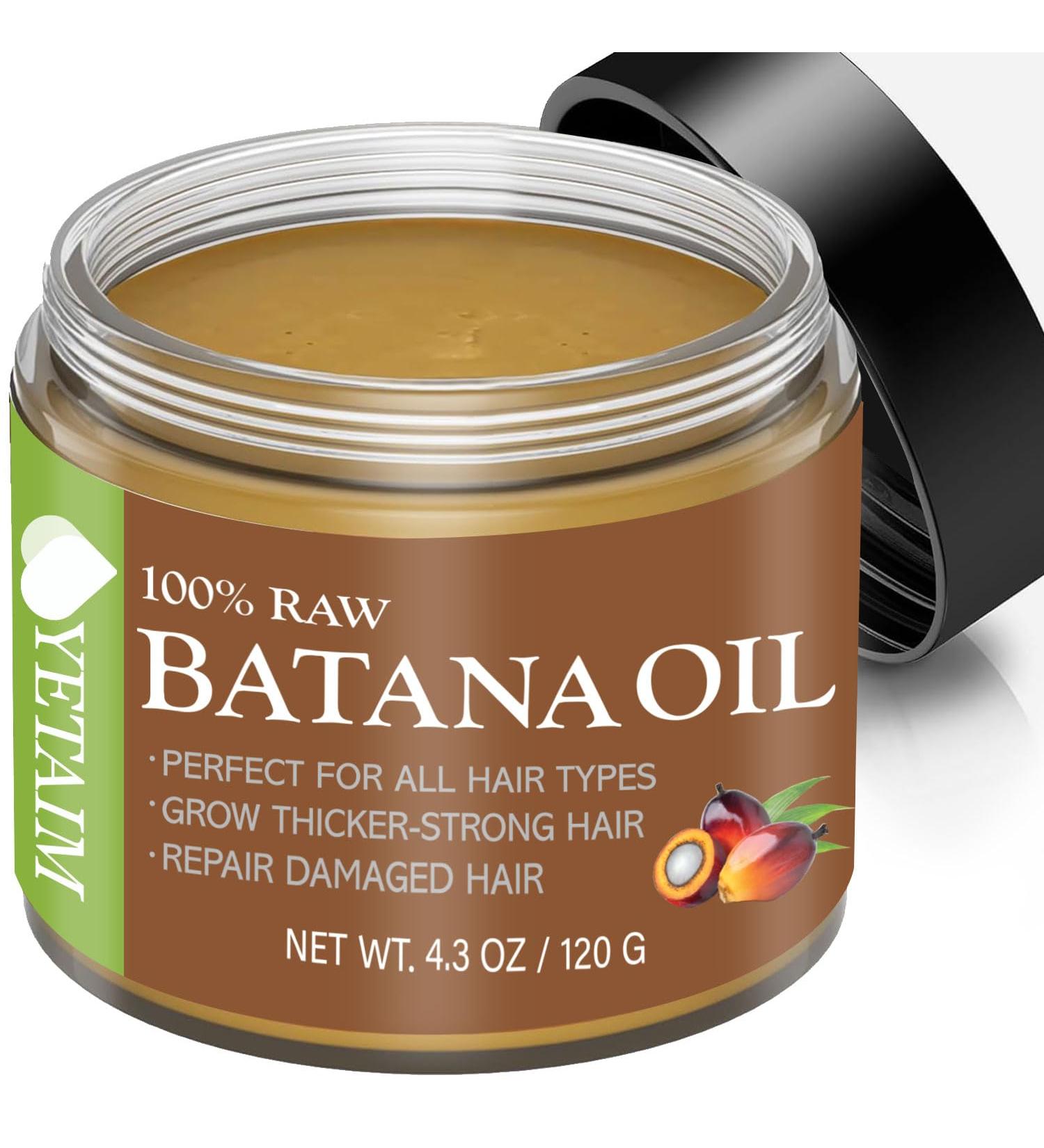 YETAIM Batana Oil for Hair Growth - 100% Natural Dr. Sebi Batana Oil from Honduras | Prevent Hair Loss & Restore Dry Hair - 4.3 oz - Buy Online on GoSupps.com