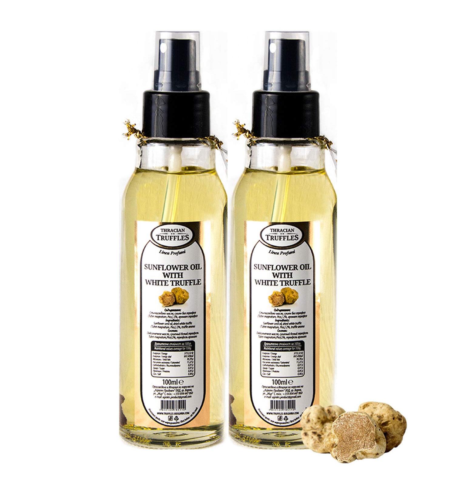 Natural Sunflower Oil with White Truffles - Premium Gourmet Truffle Oil for Cooking & Salads (200ml) - Buy Online on GoSupps.com