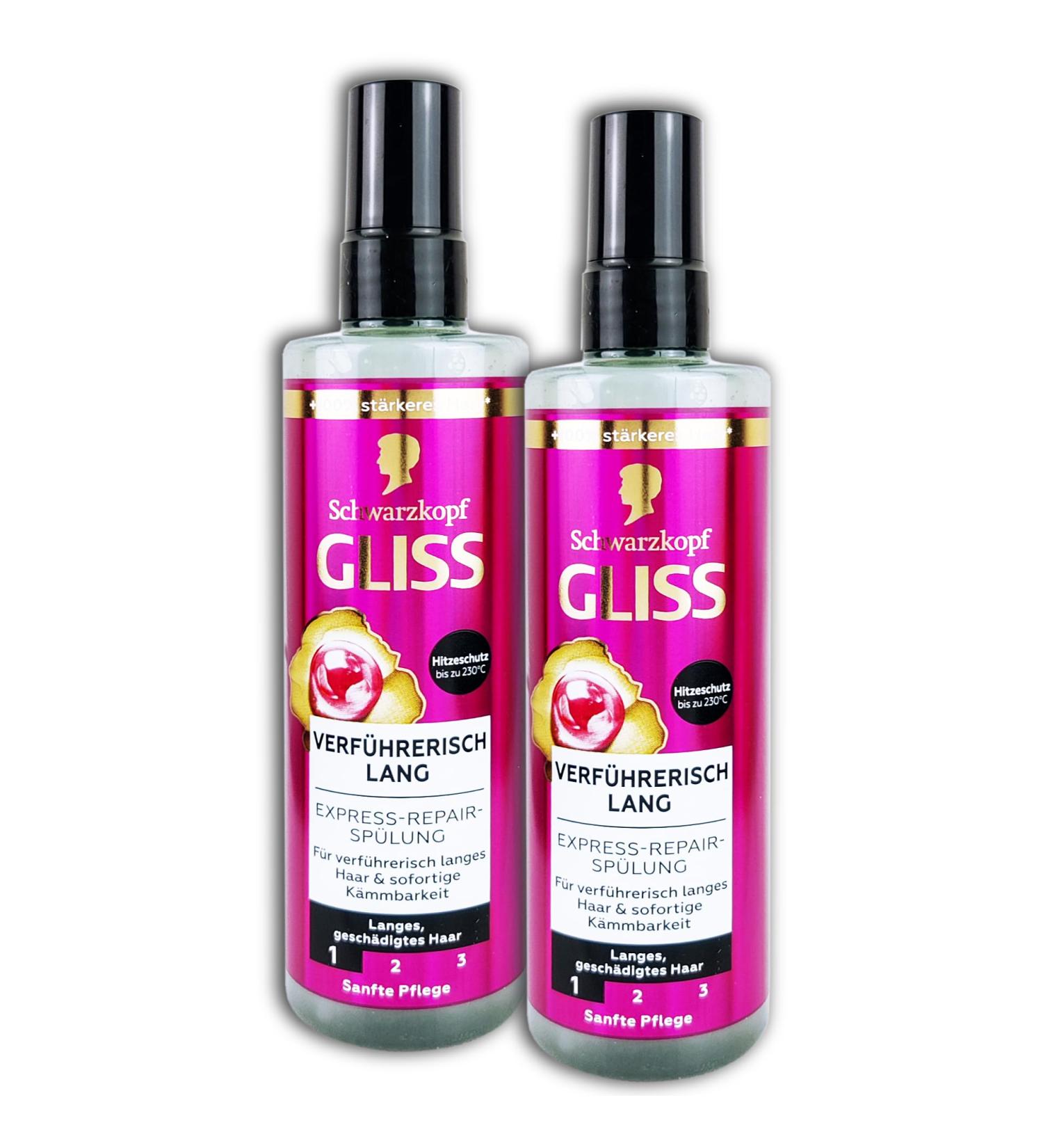 Gliss Gliss Set of 2 Long & Seductive Repairing Conditioners 2 x 200 ml