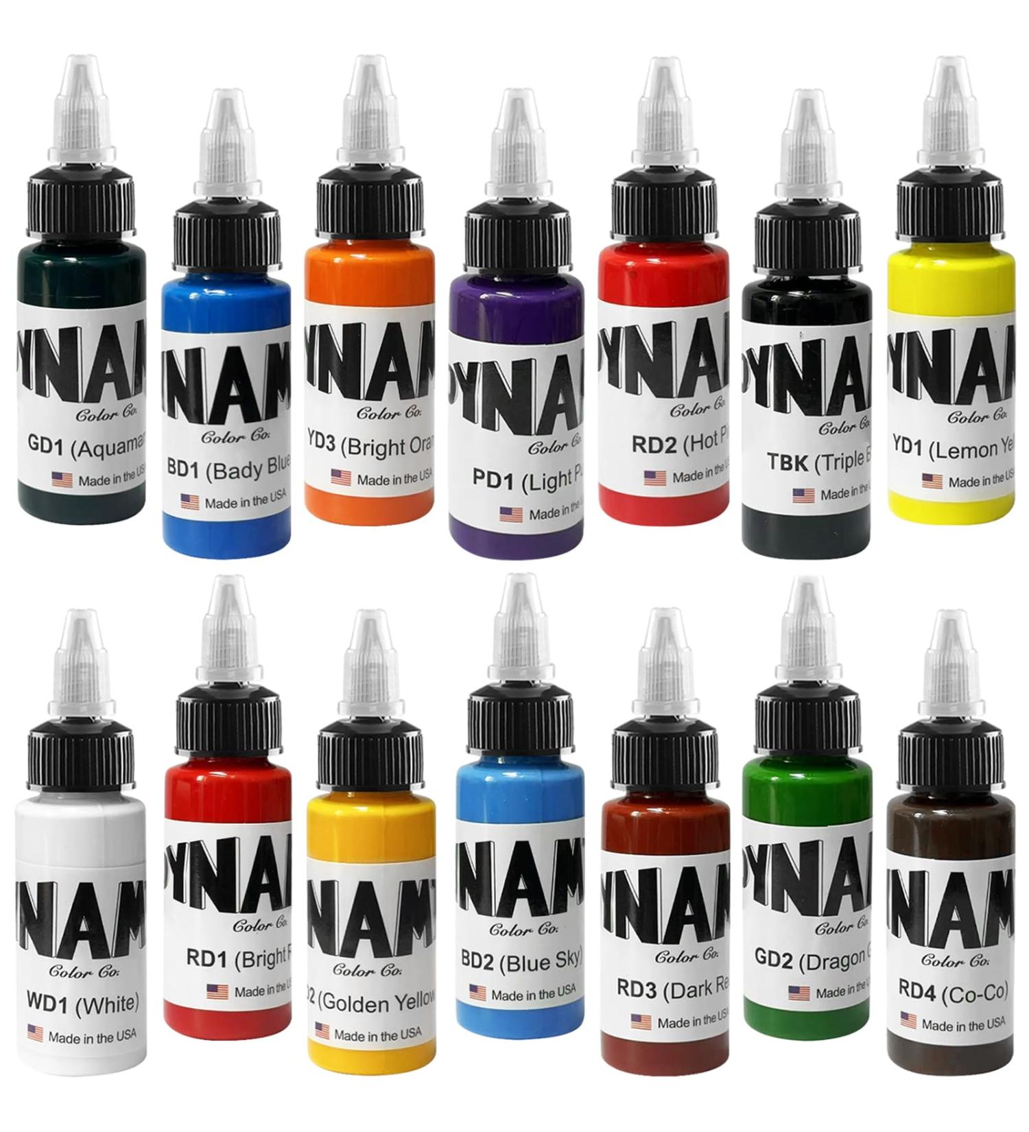  DLDN01 Colored ink tattoo 14 colors super bright colored ink ink for colorful patterned tattoos (30 ml) - Buy Online on GoSupps.com