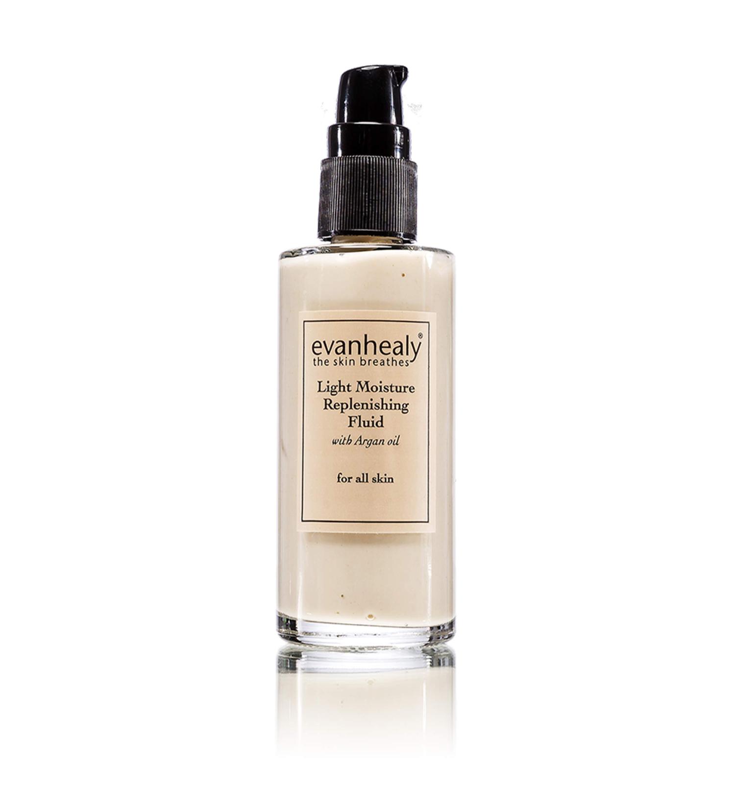evanhealy Light Moisture Replenishing Fluid with Argan Oil | Natural Anti-Aging Face Serum for Dry & Sensitive Skin - Buy Online on GoSupps.com