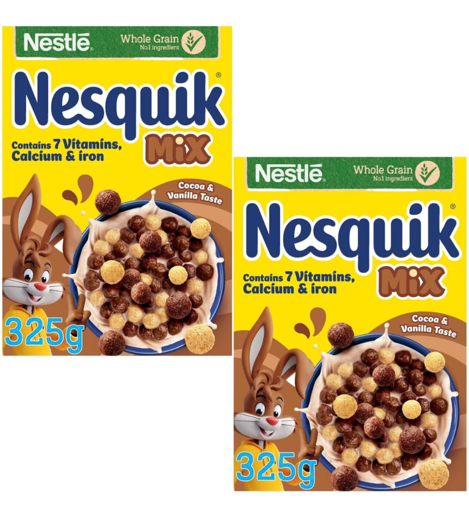 Breakfast Cereal Bundle with Nesquik Mix Cereal 325g (2 Pack)