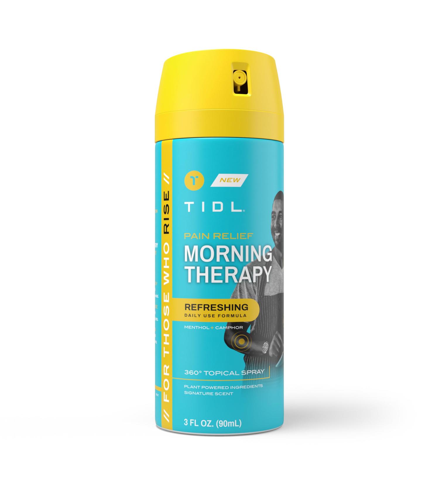 TIDL Morning Therapy Spray Energizing Muscle & Joint Relief with Camphor and Menthol Refreshing Start to Your Day 3 fl oz Pack Of 1