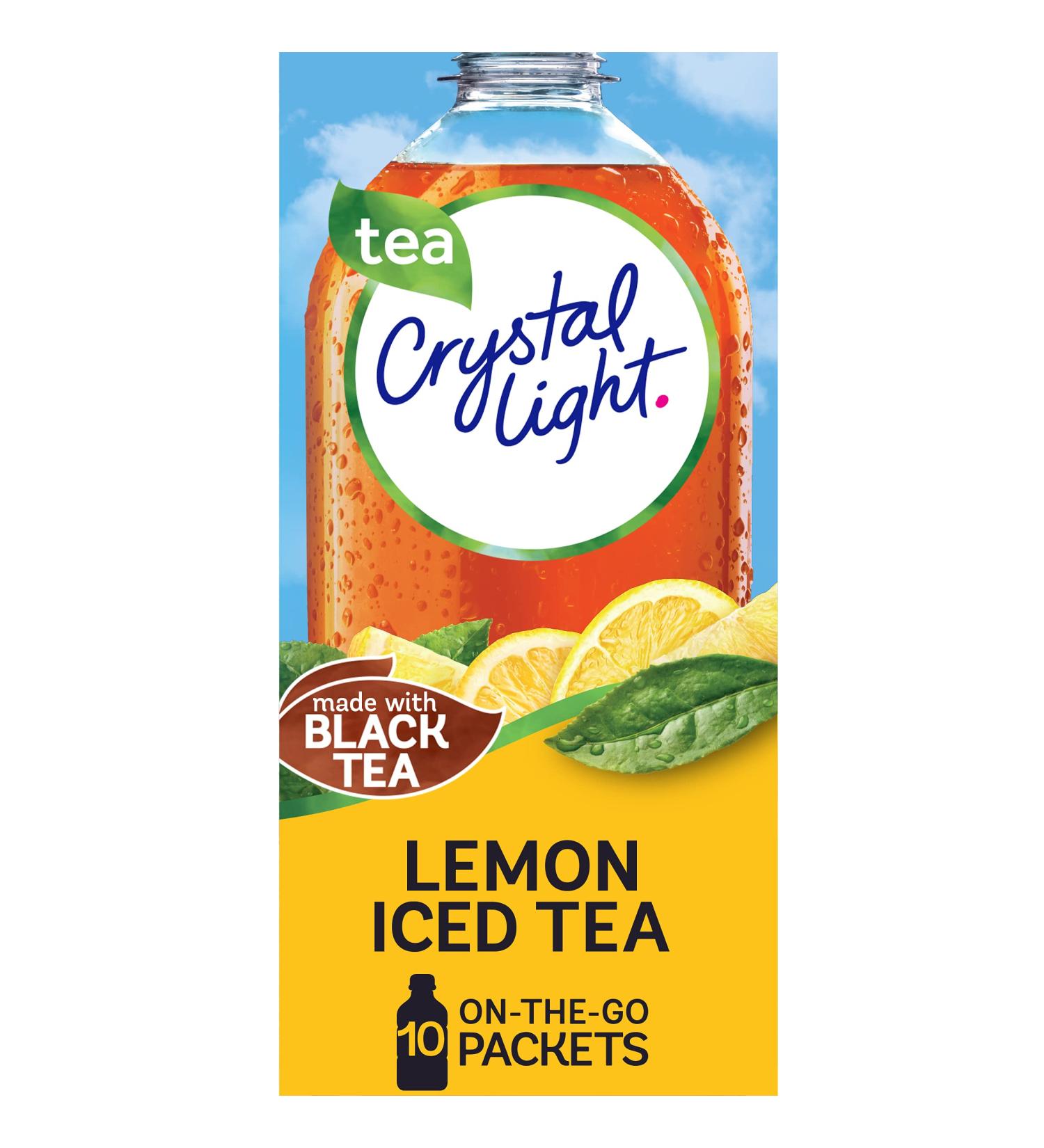 Crystal Light Lemon Iced Tea Drink Mix On The Go Packets - 60 Packets - Buy Online on GoSupps.com
