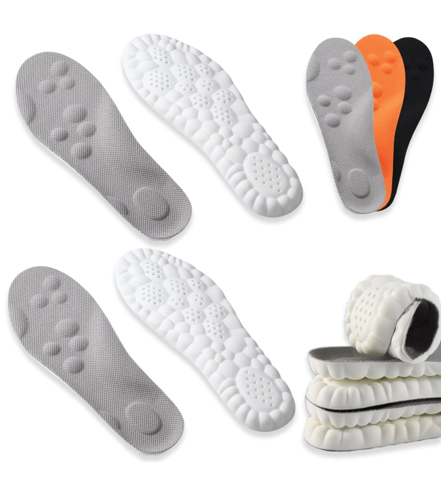 Buy Accurateg Orthopedic Insoles | Ultra Comfort 4D Memory Foam Insoles for Men & Women - 2 Pairs (Gray Size 9-10) - International Shipping Available - Buy Online on GoSupps.com