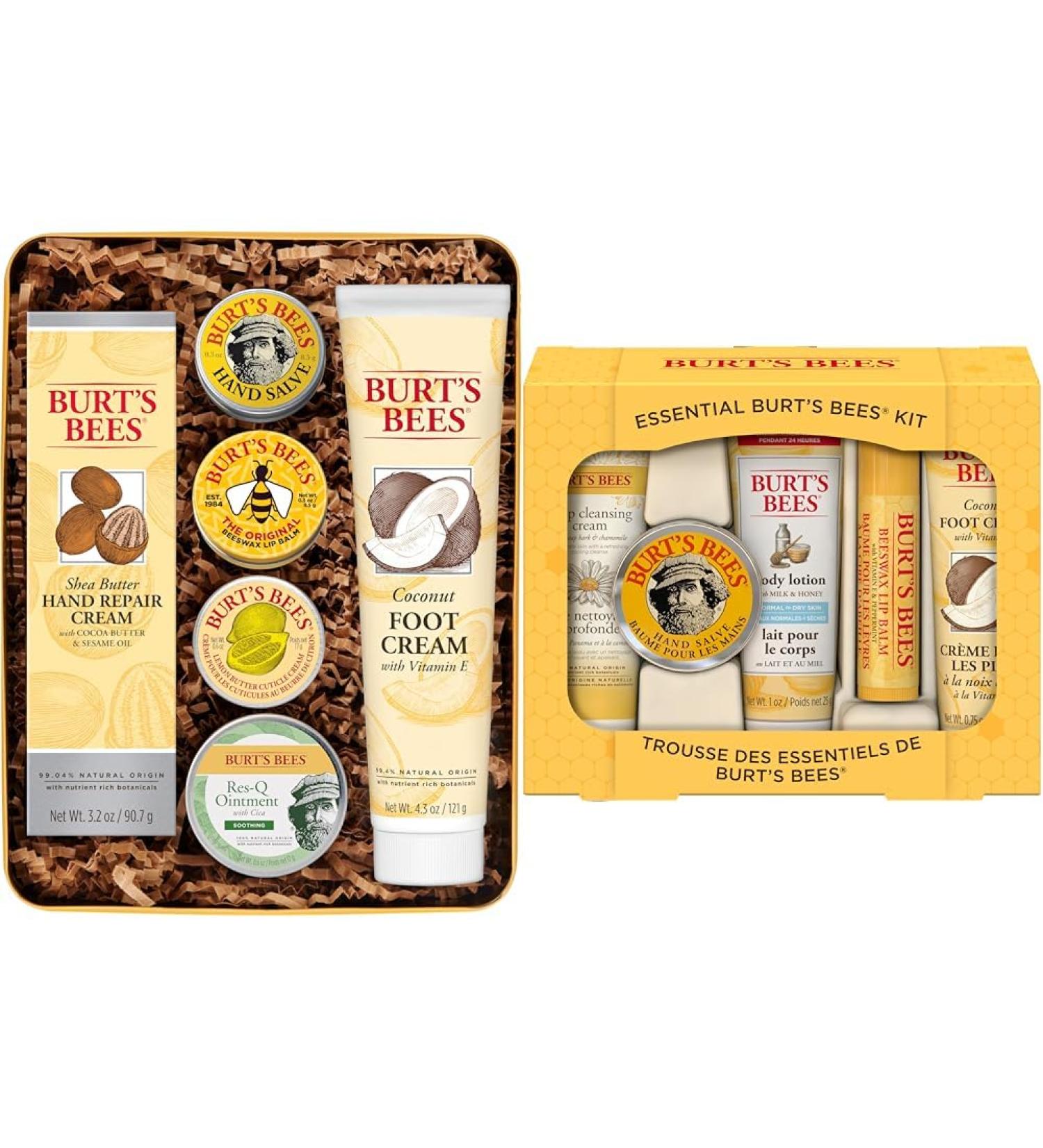 Burt's Bees Easter Basket Stuffers Classics Gifts Set 6 Products in Giftable Tin Cuticle Cream & Easter Basket Stuffers Essential Everyday Beauty Gifts Set 5 Travel Size Products - Buy Online on GoSupps.com