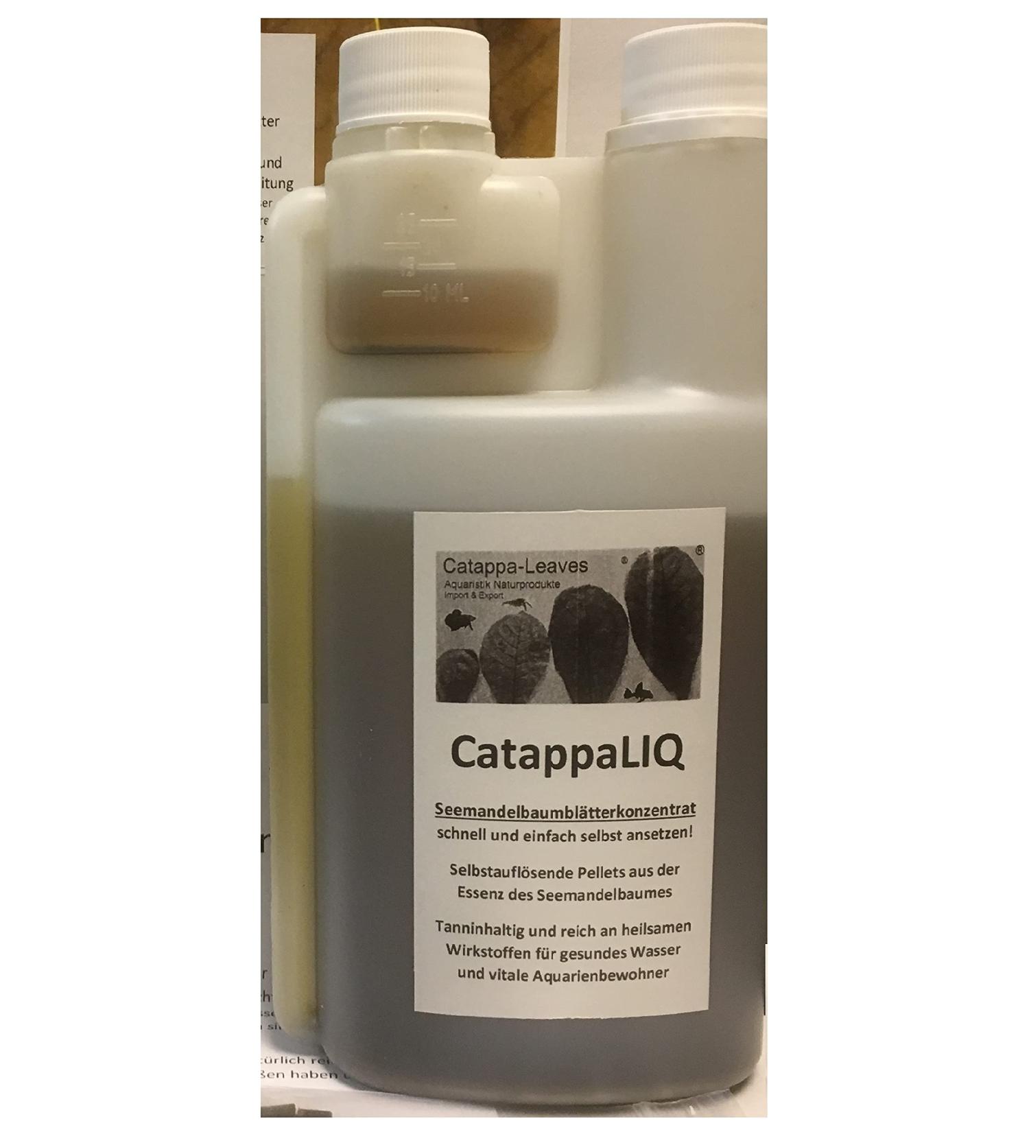 CATAPPALEAVES.de Aquaristics Natural Products Import & Export Liquid Seiselbaumbl tter Catappaliq Concentrate for 10000 liters of water for shrimps and fish