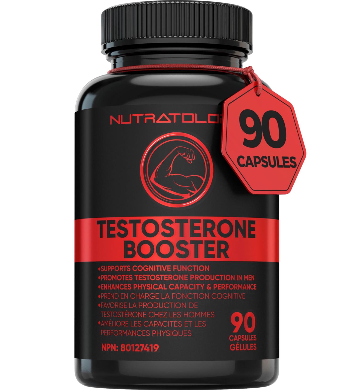 Testosterone Booster for Men - Tribulus Terrestris Tongkat Ali Maca Horny Goat Weed Ginseng DIM. Formulated To Enhance Physical Performance & Promote Testosterone Production - 90 Capsules 90 count (Pack of 1) - Buy Online on GoSupps.com