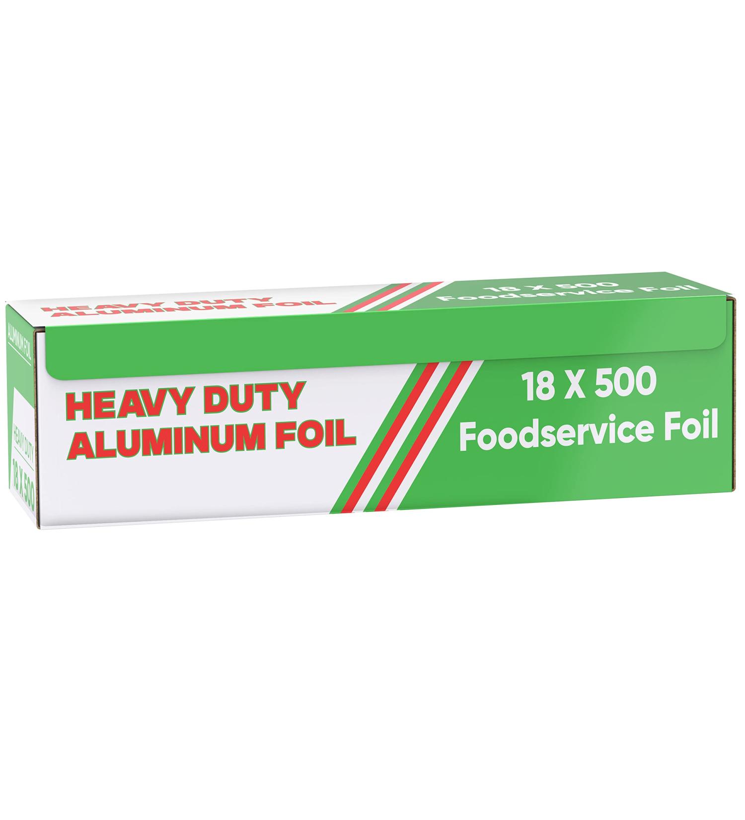 Ox Plastics Freedom Aluminum Foil Wrap | Heavy-Duty 22 Microns 18x500 Ft | Commercial Grade for Food Service | Ideal for Cooking, Roasting, Baking, BBQ & Parties | 1 Pack - Buy Online on GoSupps.com