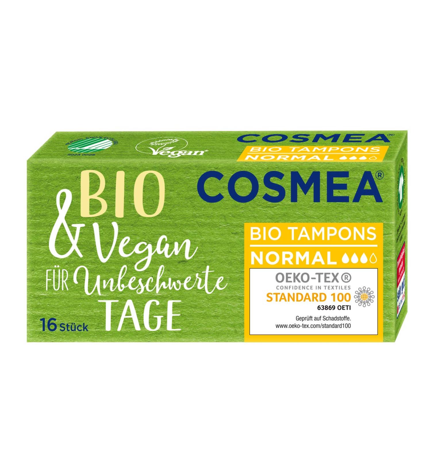 Cosmea organic tampons normal 4x16 stucco