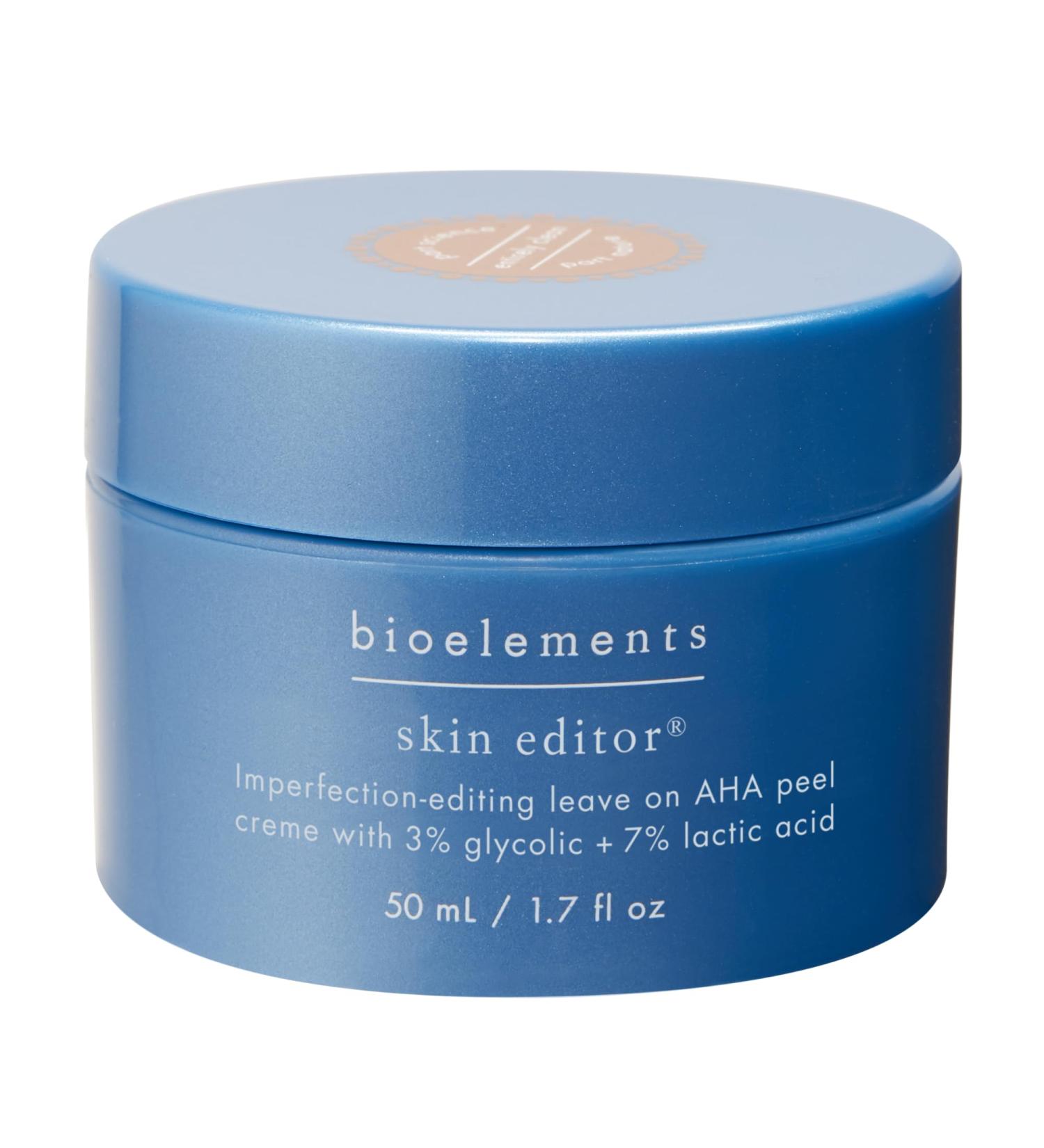 Bioelements Skin Editor: AHA Face Peel Cream - 1.7 fl oz | Vegan & Gluten Free | 3% Glycolic Acid & 7% Lactic Acid - For All Skin Types - Buy Online on GoSupps.com