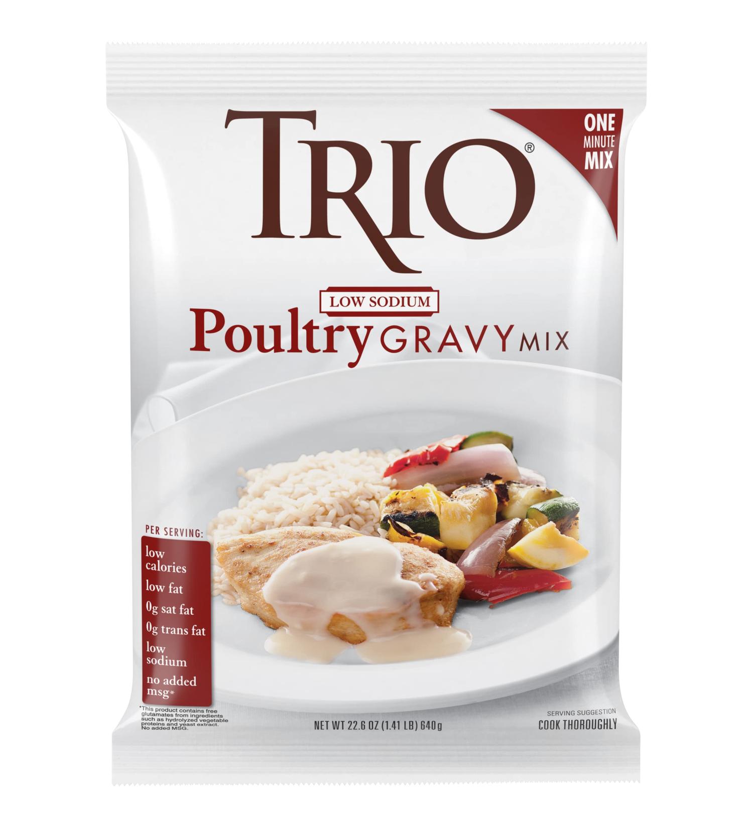 Low Sodium Trio Chicken Gravy Mix 22.6-oz Bag - Just Add Water | Shop Now - Buy Online on GoSupps.com