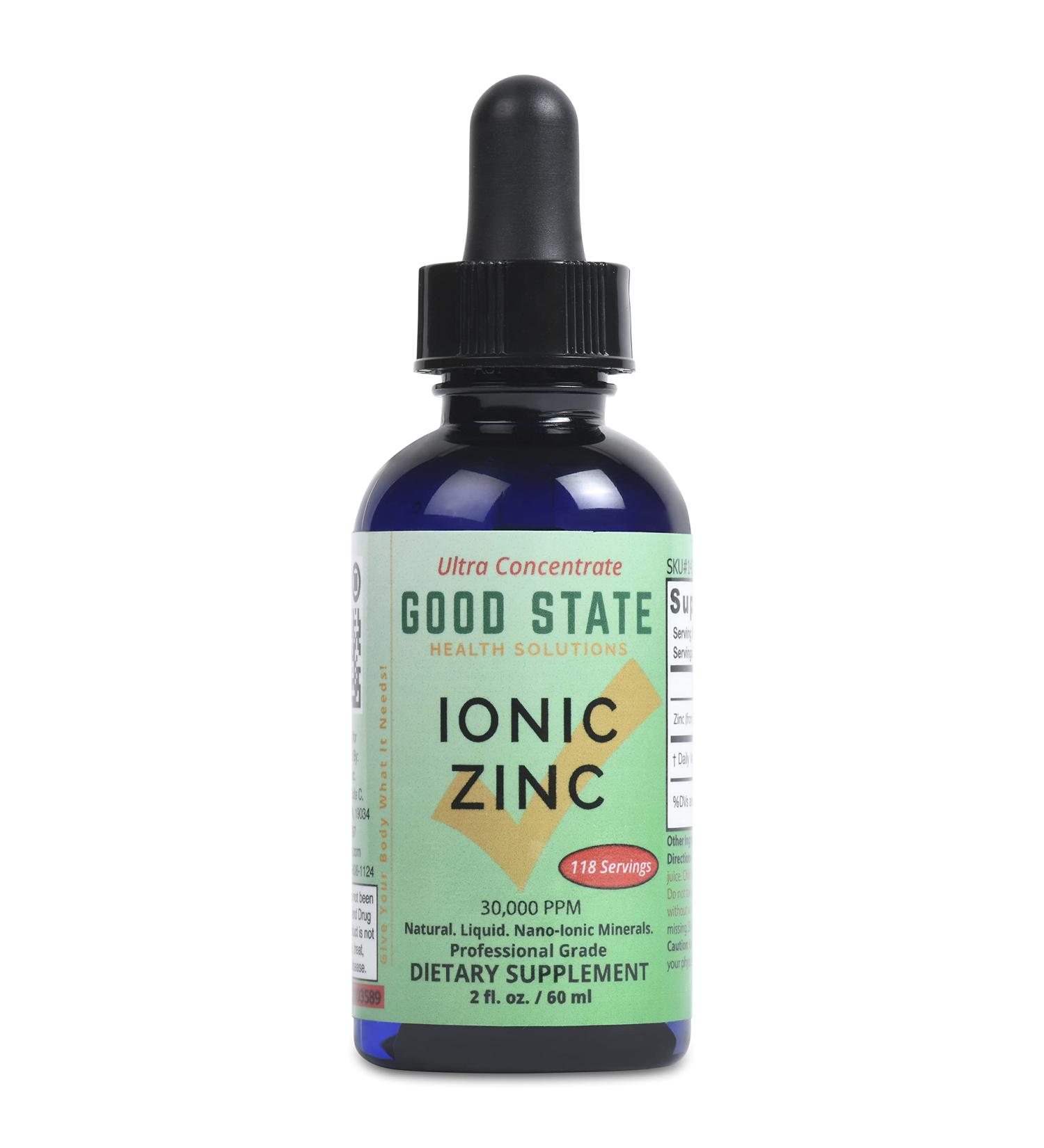 Good State Ionic Liquid Zinc Ultra Concentrate - High Absorption Formula - Buy Online on GoSupps.com