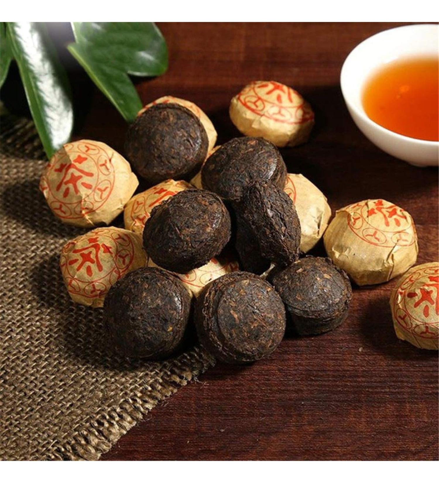 HELLOYOUNG Th Noir 250g Bio Puerh Tuo Mini Boule Pu-erh Cuit Yunnan - Buy Online on GoSupps.com