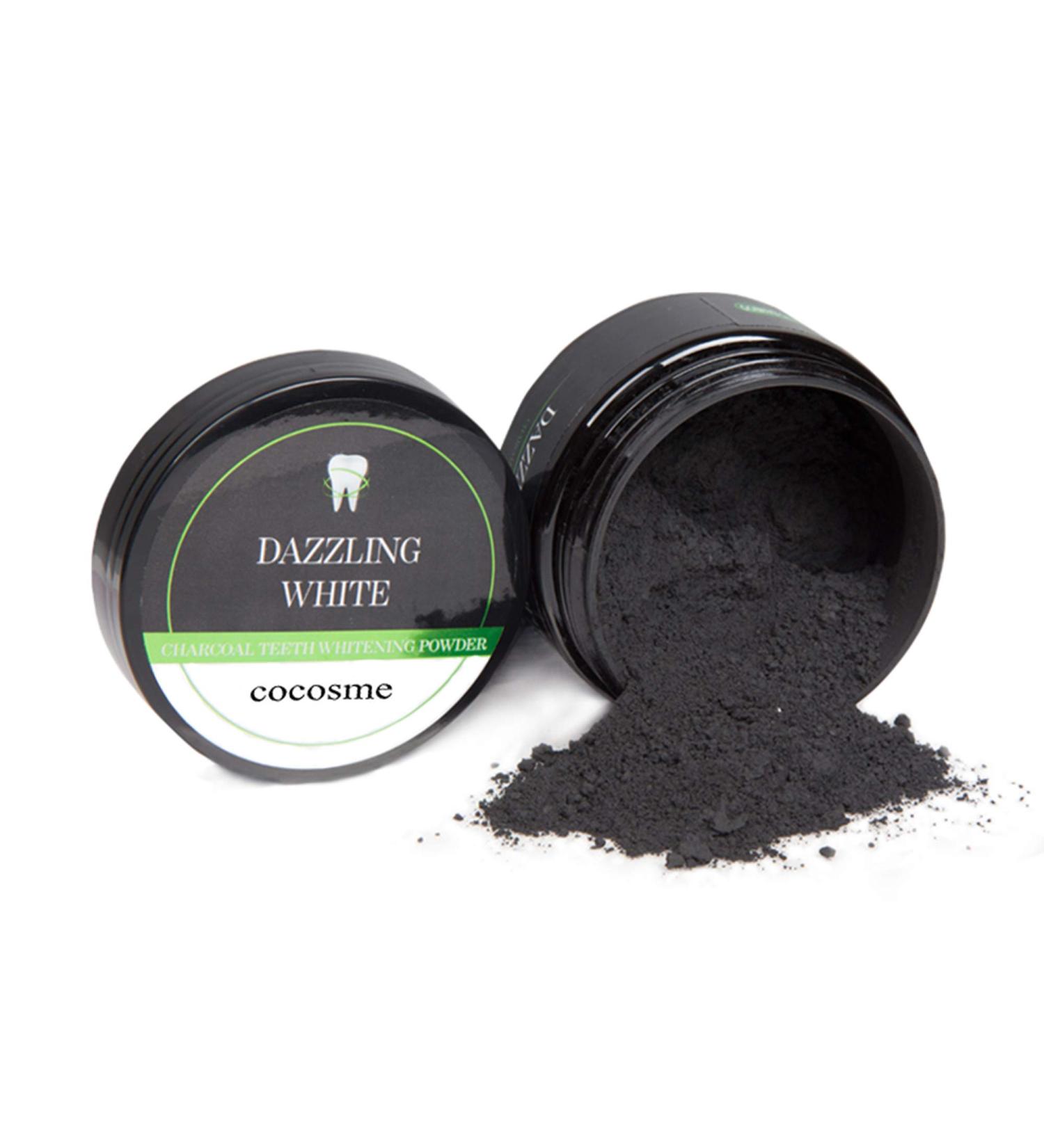Natural Vegan Teeth Whitening & Cleaning | Cocosme Activated Carbon Powder from Coconut - Buy Online on GoSupps.com