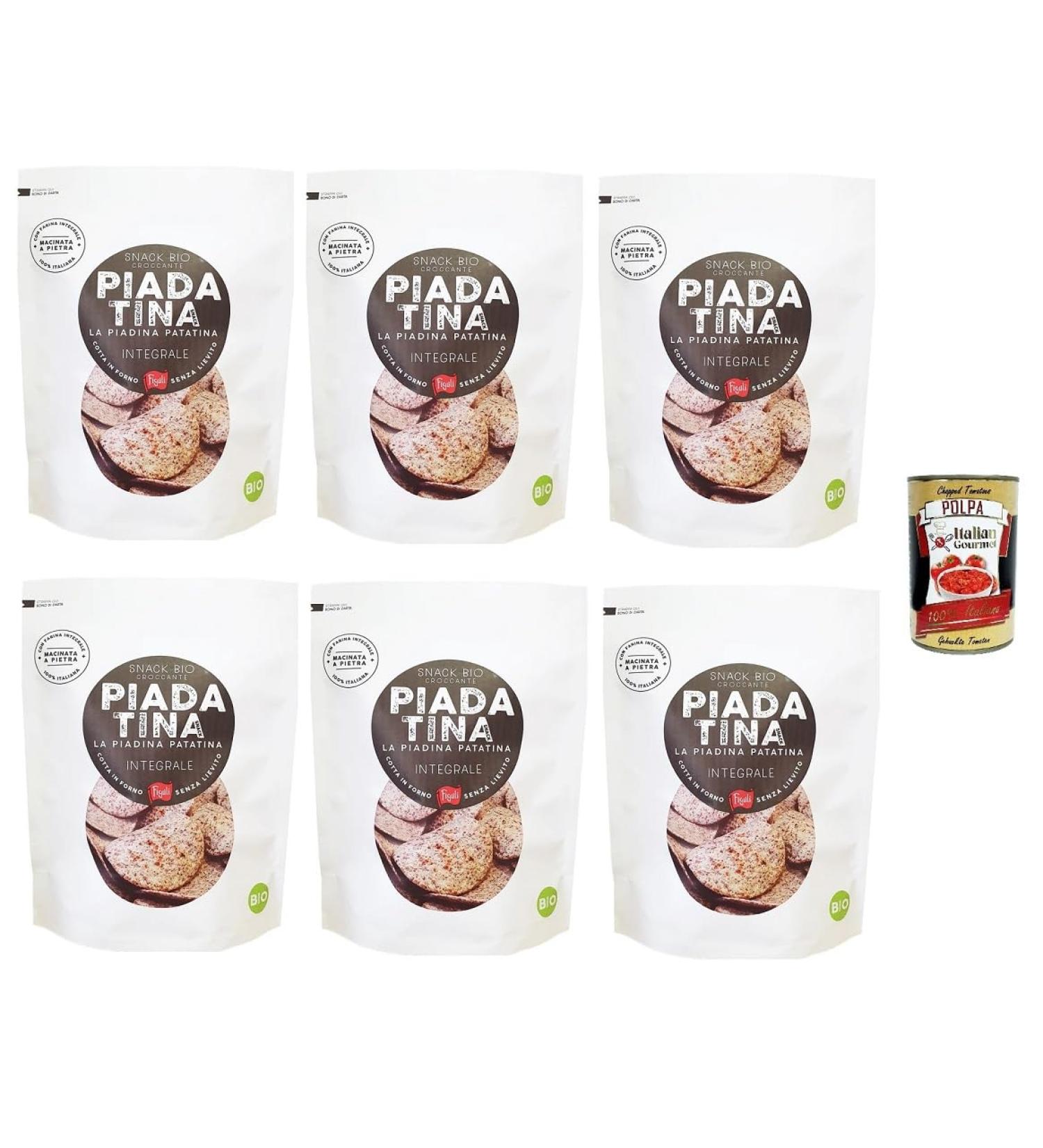  Italian Gourmet E.R. Lot de 6 paquets de piadatina bio Figuli' 100 g + Italian Gourmet Pulpa 400 g - Buy Online on GoSupps.com