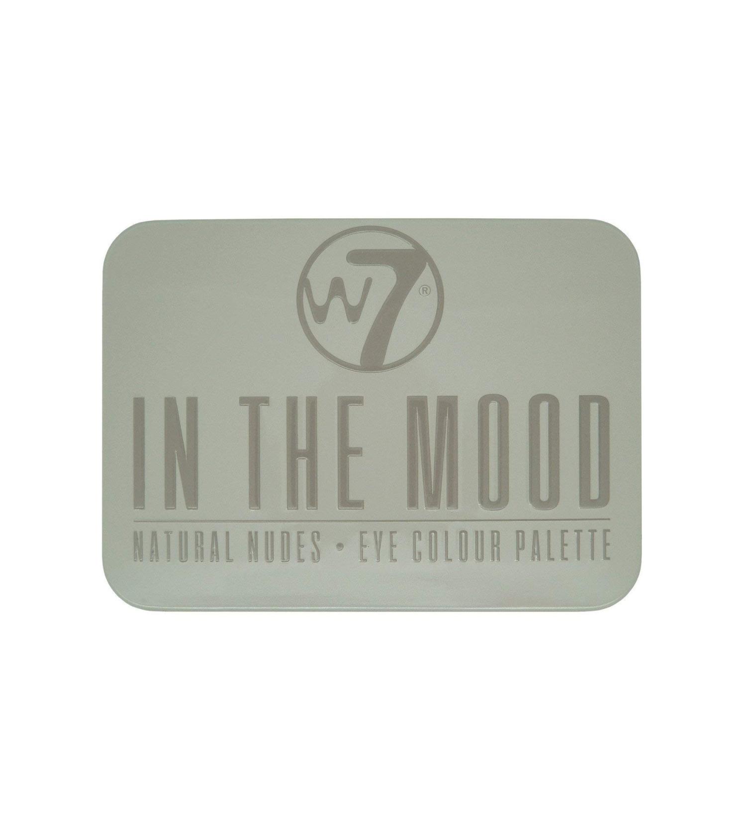 W7 in the Mood Natural Nudes Eye Shadow Palette - Make Up Palette with 6 Pigmented bright eyeshadows in the Mood 7 g (1 Pack)