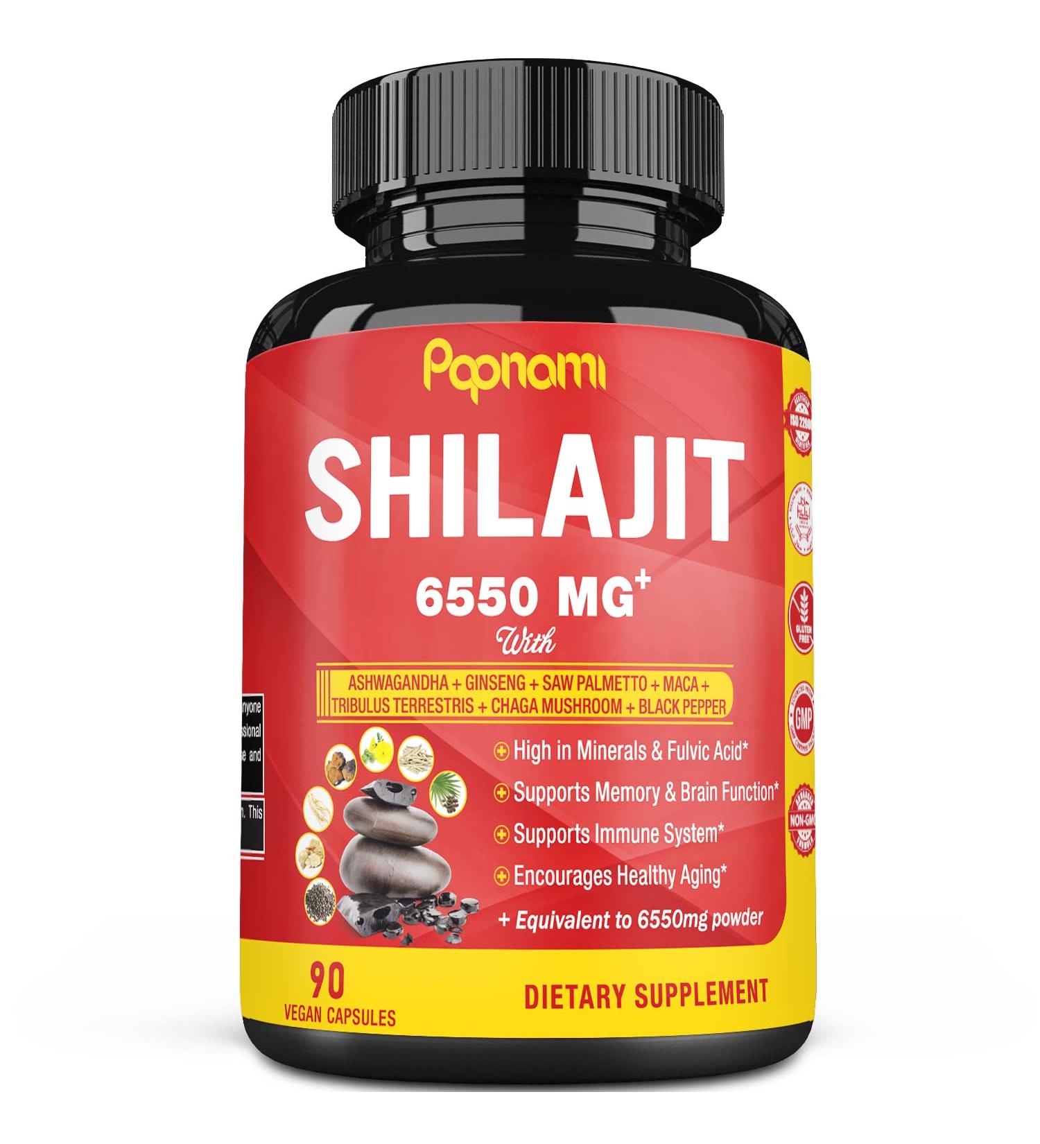 Shilajit Extract Capsules 6550mg - 3 Months Supply (90 Capsules) - Buy Online on GoSupps.com