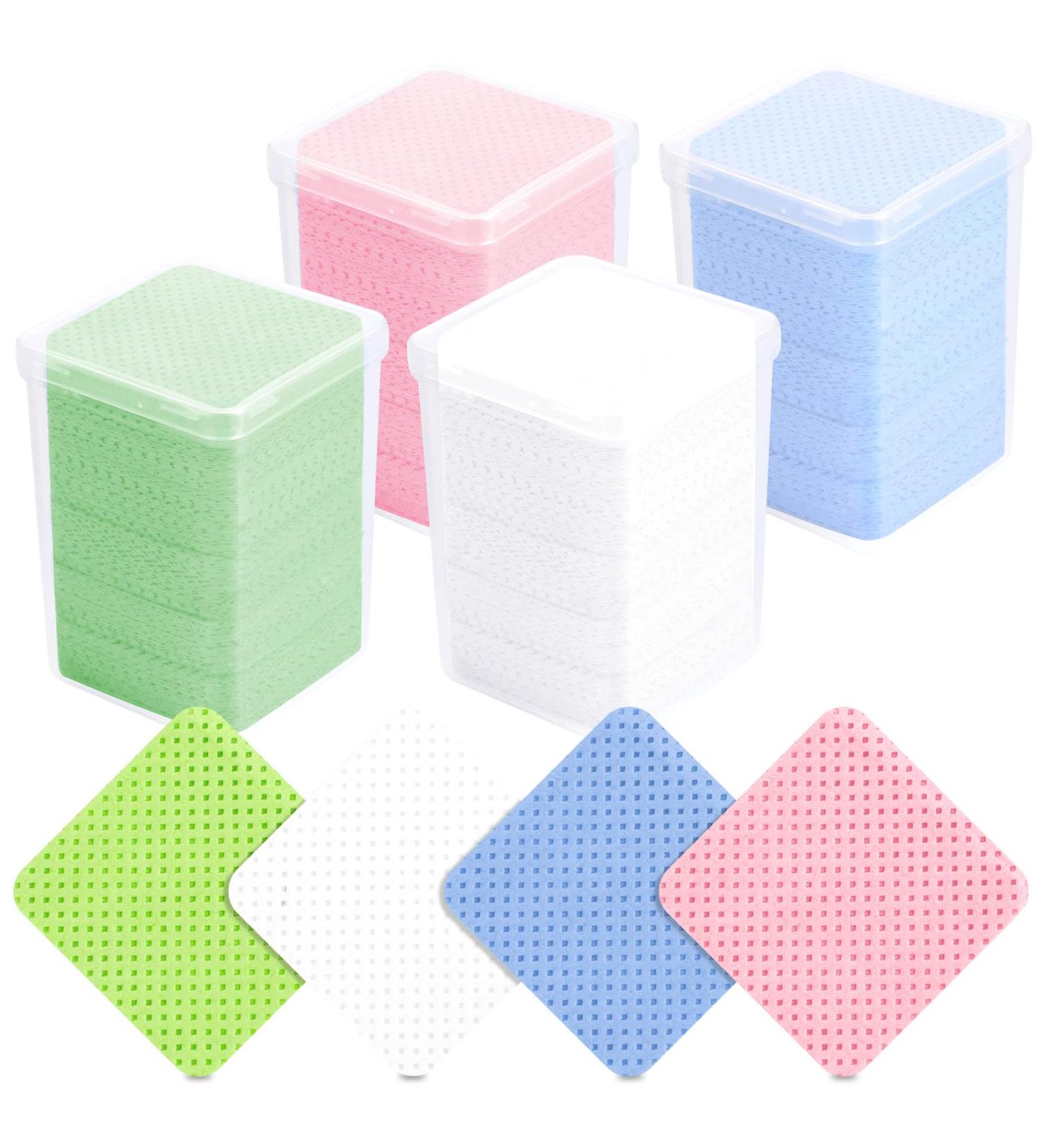 Lint Free Nail Wipes - 800 Pcs Colorful Nail Polish Remover Pads for Eyelash Extensions - Super Absorbent & Soft Cleaning Wipes - Buy Online on GoSupps.com