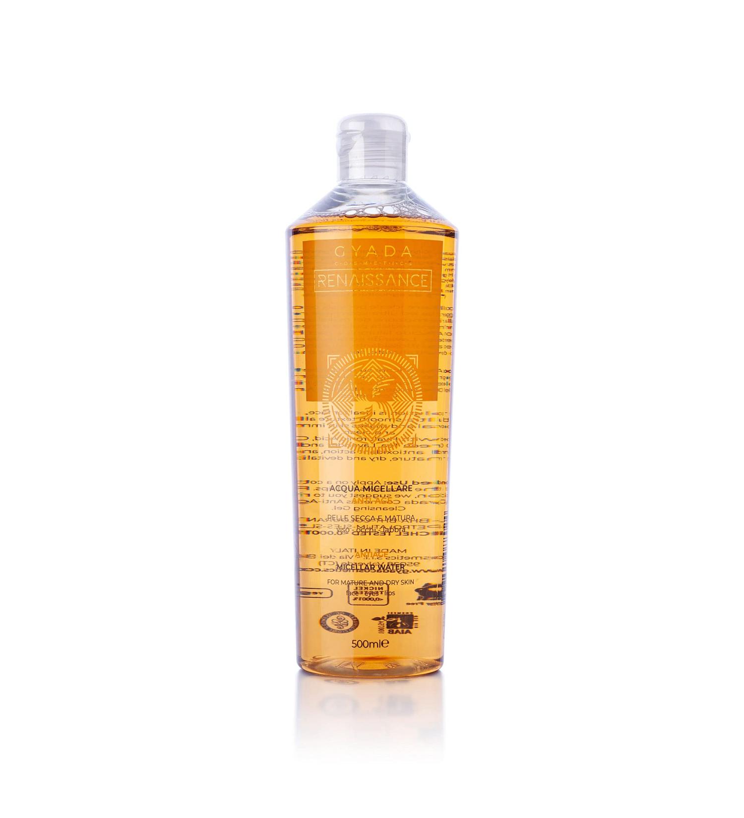 Gyada Cosmetics Micellar Anti-Age Water - Refreshing & Calming for Mature Dry Skin | Makeup Remover & Pollutant Cleanser - Buy Online on GoSupps.com