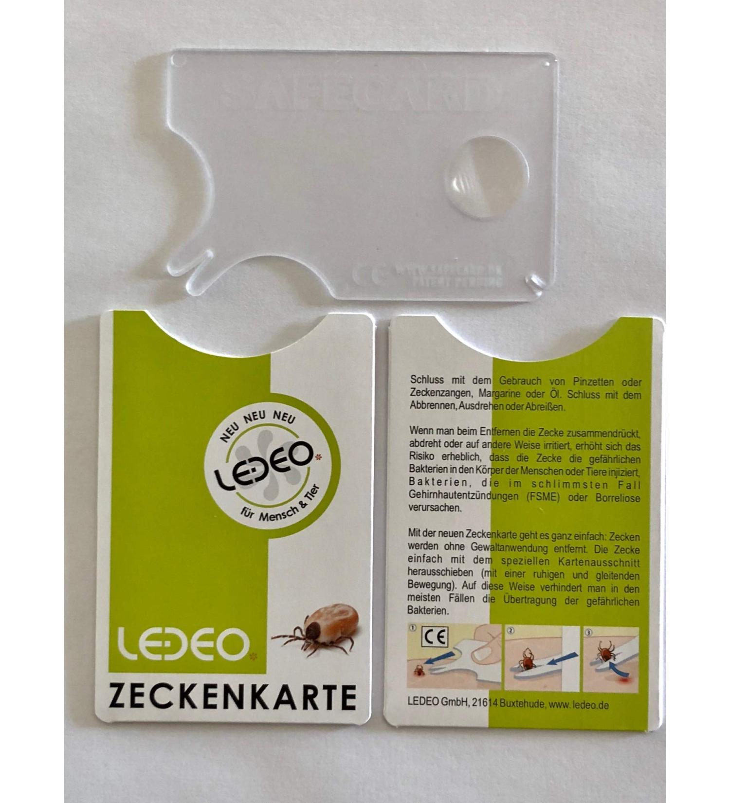 Tick card with magnifying glass - short description and cover - Top