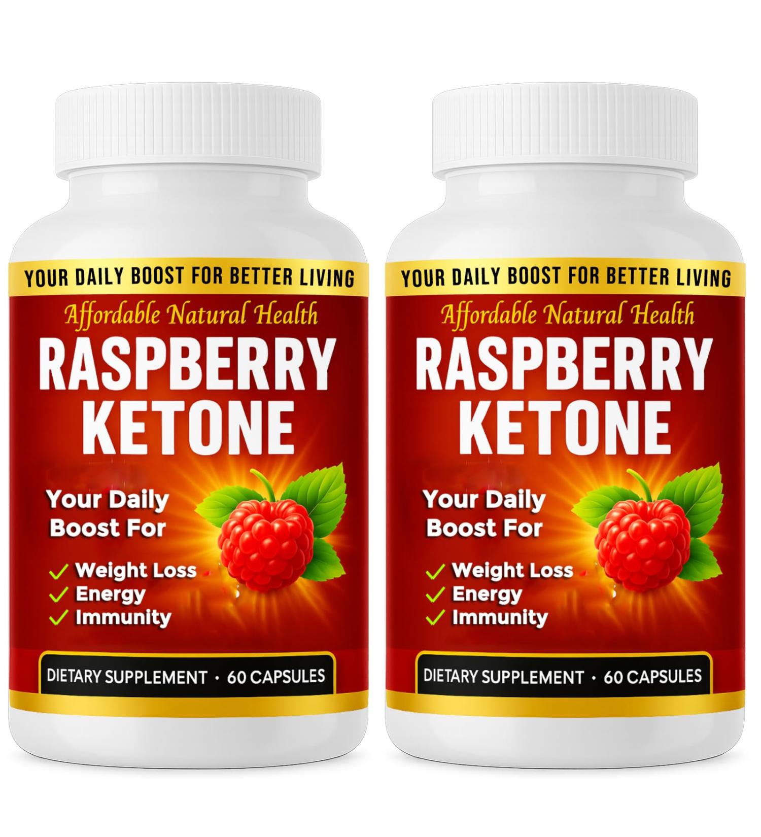 Raspberry Ketone Capsules All-Natural Formula May Support Active Healthy Lifestyle 1000 mg Supplement 120 Capsules (Non Vegan) 4 Month Supply Vegan Raspberry Ketone Non GMO - Buy Online on GoSupps.com