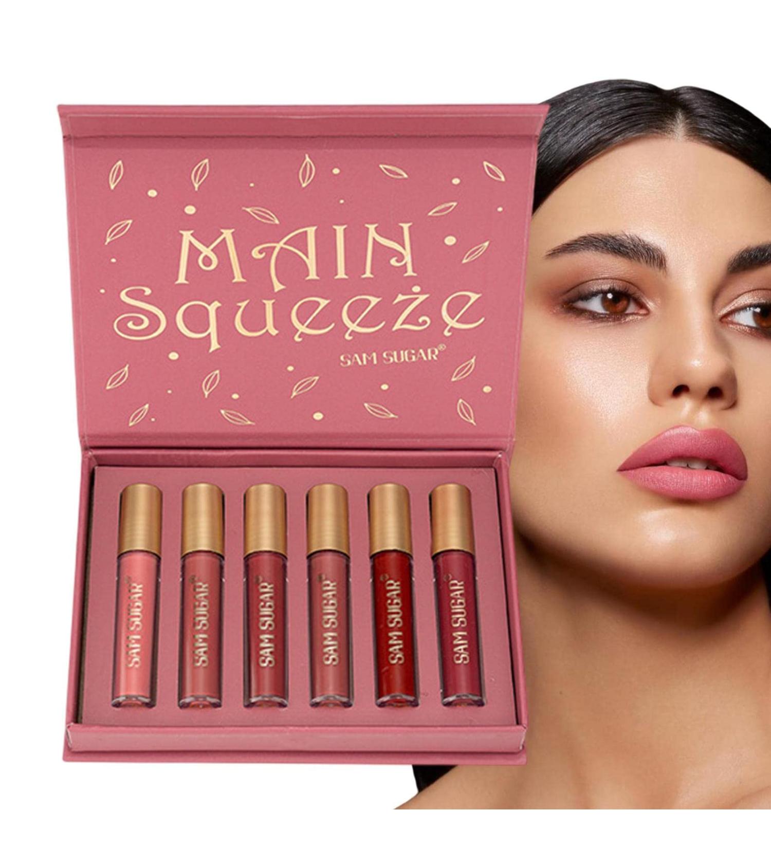  Sloane 6 matte non-stick waterproof liquid lipsticks for women natural oil-free makeup by Sloane - Buy Online on GoSupps.com