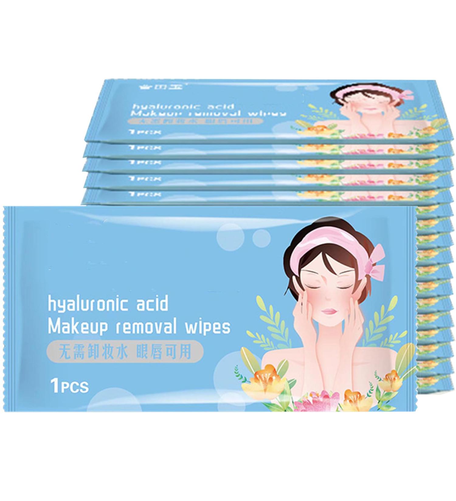 Makeup Remover Wipes Travel Size Pre-Moistened Facial Face Wipes Portable Makeup Remover Cleansing Wipes Alcohol-Free Removes Dirt and Makeup Makeup Wipes for Sensitive Skin - Buy Online on GoSupps.com