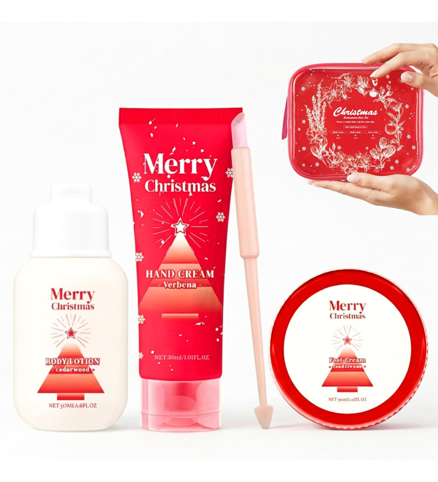 Body Care Gift Set for Women - Travel Size Moisturizing Kit with Body Lotion Hand & Foot Cream Nail Pen - Dry Skin Care - Holiday Gift for Her Mom Wife - Buy Online on GoSupps.com