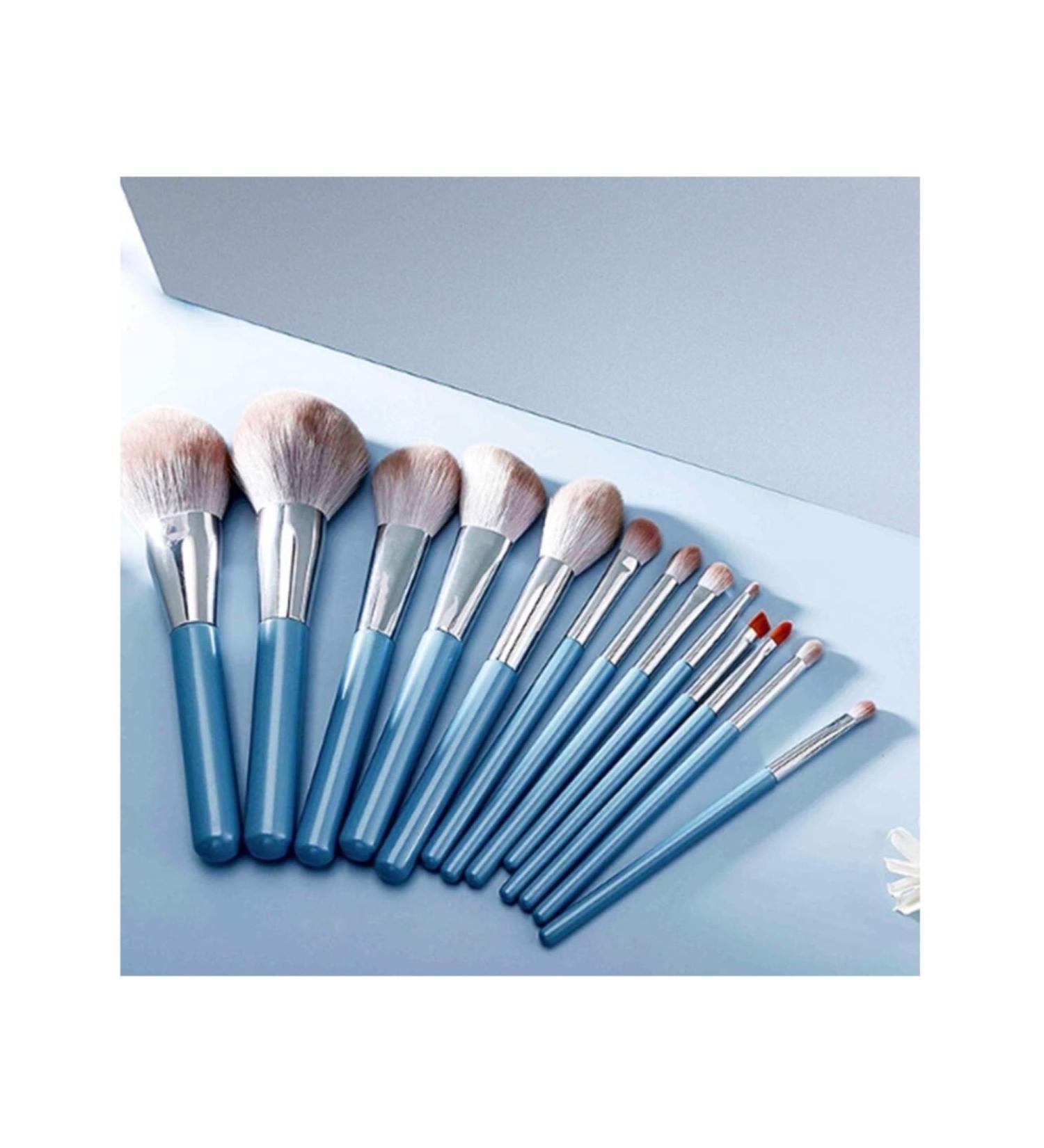 Advanced 12-Piece Synthetic Makeup Brush Set - Foundation Blending & Eye Brushes for Flawless Application - Buy Online on GoSupps.com