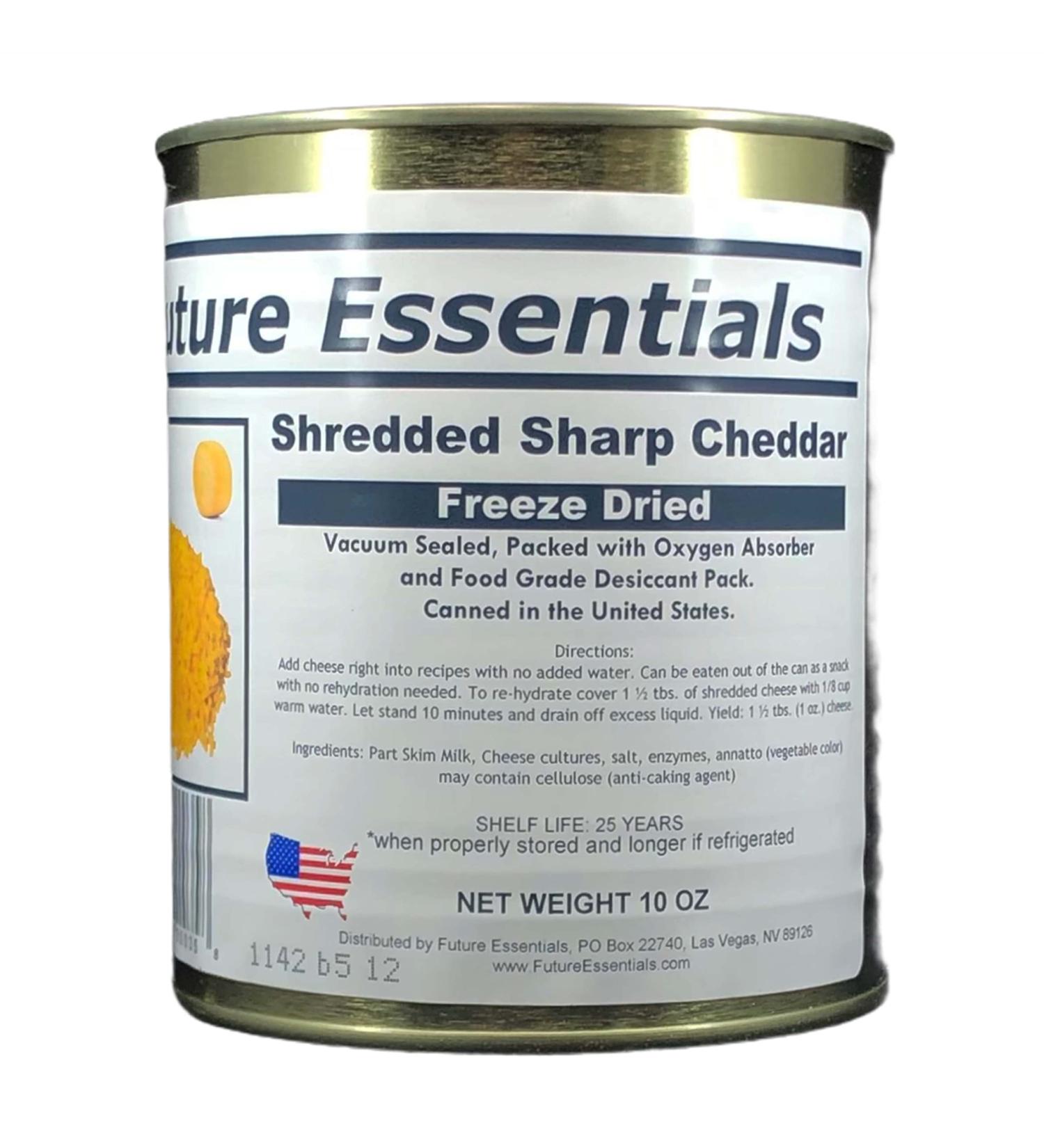 Future Essentials Freeze Dried Sharp Cheddar Cheese - 10 oz | Premium Quality - Buy Online on GoSupps.com