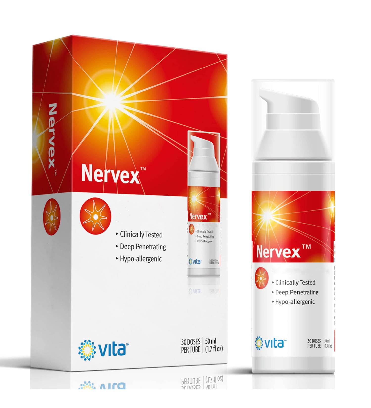 Vita Sciences Maximum Neuropathy Support Cream - Fast Relief Treatment for Peripheral Neuropathy & Fibromyalgia | Nervex for Feet, Hands, Legs, Toes - Buy Online on GoSupps.com