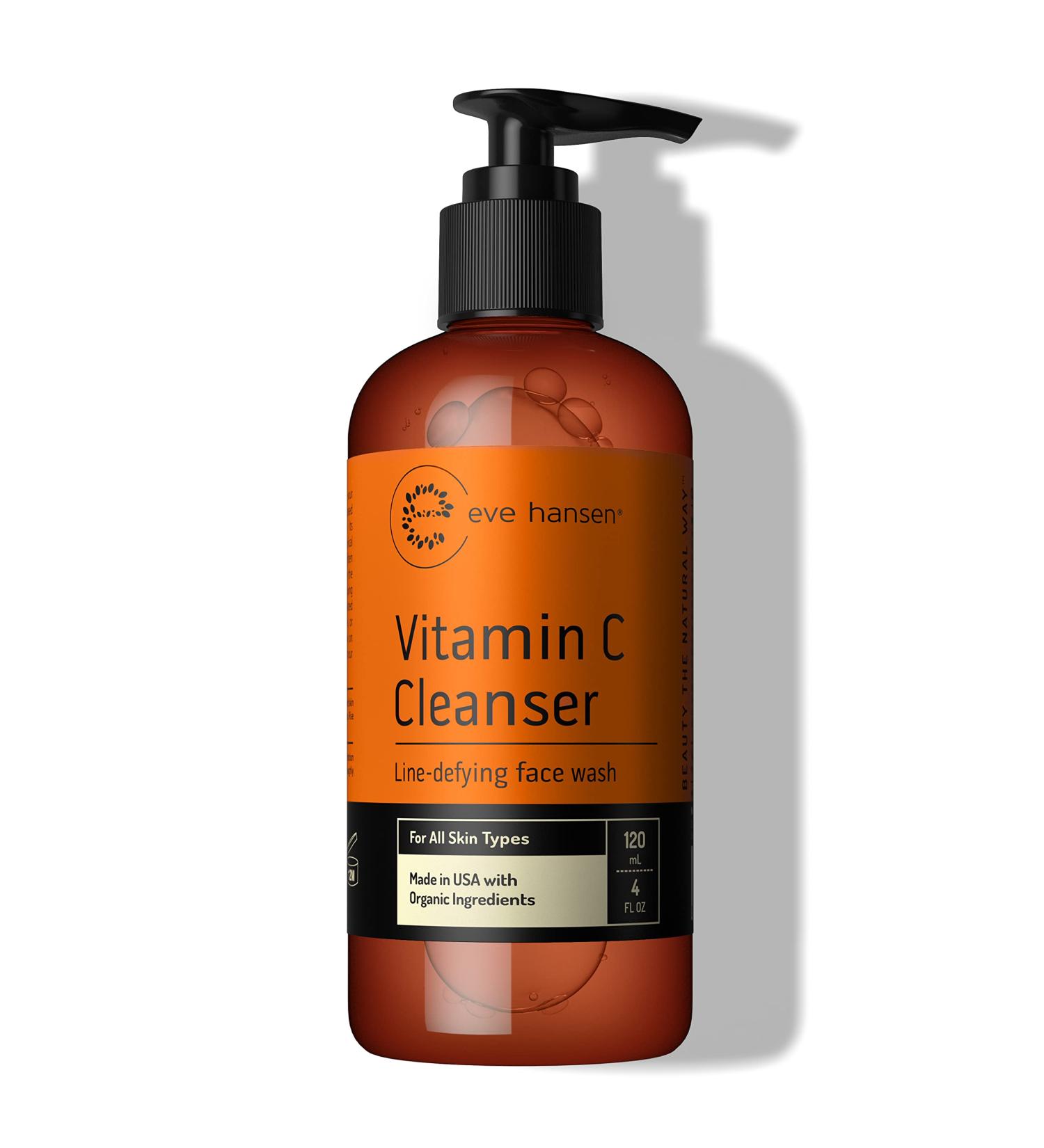Vitamin C Cleanser | Anti-Aging Face Wash for Fine Lines, Dark Circles & Age Spots | Cruelty-Free Gel with Aloe Vera & Vitamin E - Buy Online on GoSupps.com