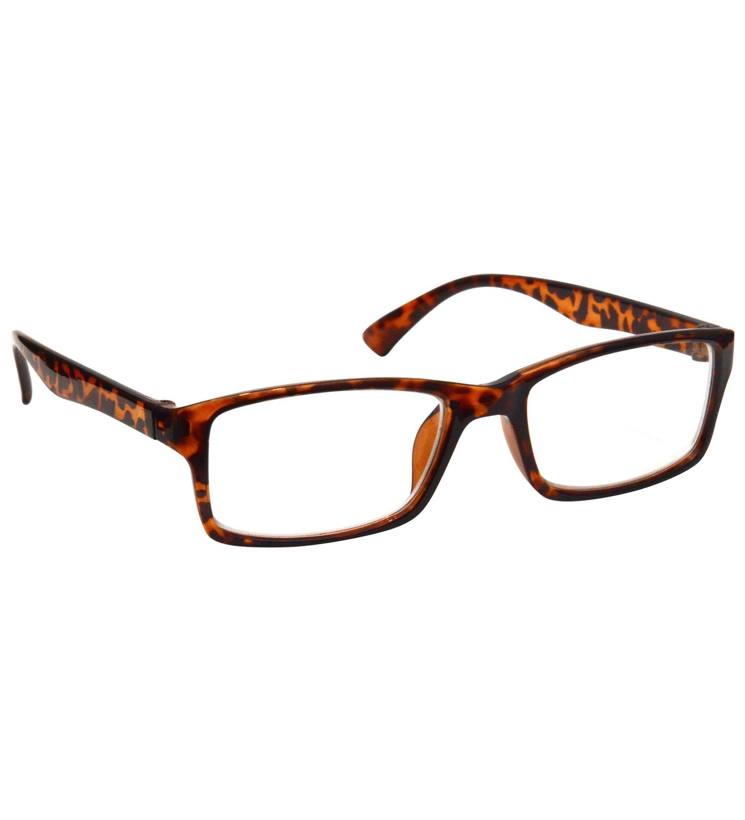 The Reading Glasses Company Brown Tortoiseshell Readers Designer Style Mens Womens R92-2 +2.50 +2.50 Magnification Brown Tortoiseshell