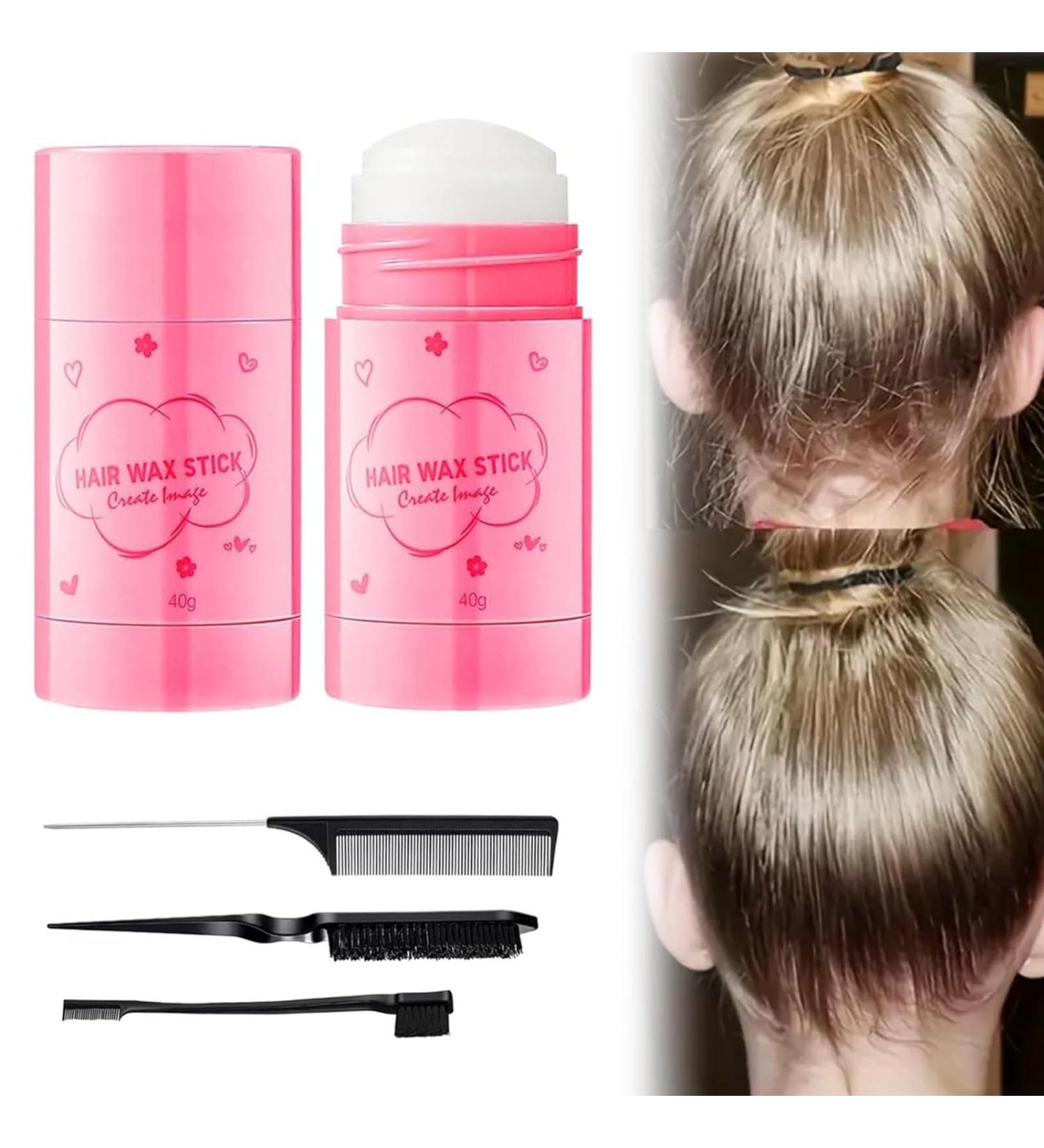 Wax Stick Hair Cire Cheveux Cire Cheveux Femme Stick Cheveux Plaquage Sticks Cire Cheveuxs B ton Cire Pour Perruques Cheveux Non Grasse pour Cheveux Rebelles Bord Frisotti 40 g (Lot de 1) - Buy Online on GoSupps.com