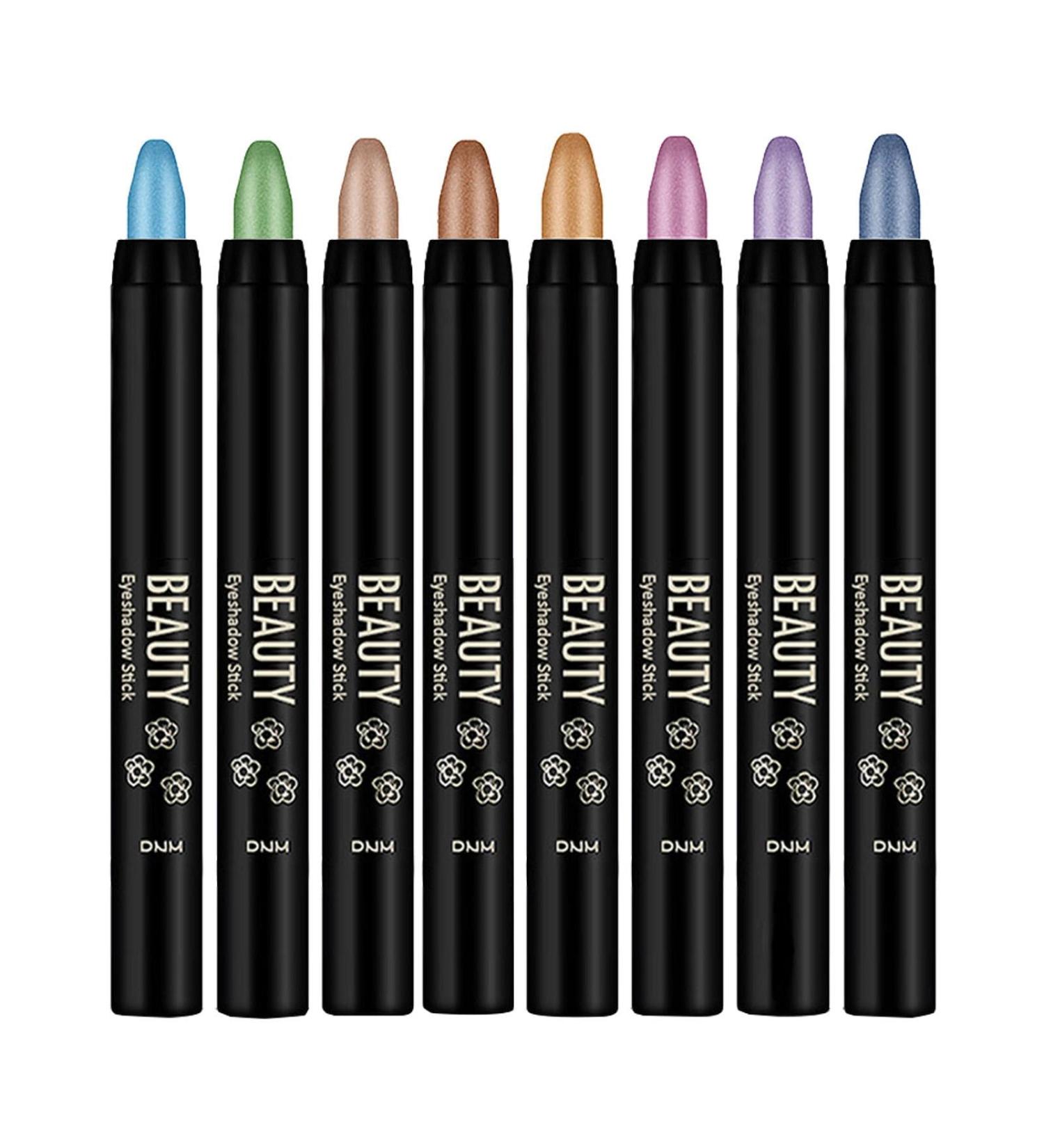  JINGLING JINGLING Cream Eyeshadow Stick | Set of 8 Glitter Eye Sticks Blendable Eye Pencil Cream Waterproof Eyeshadow Stick - Buy Online on GoSupps.com
