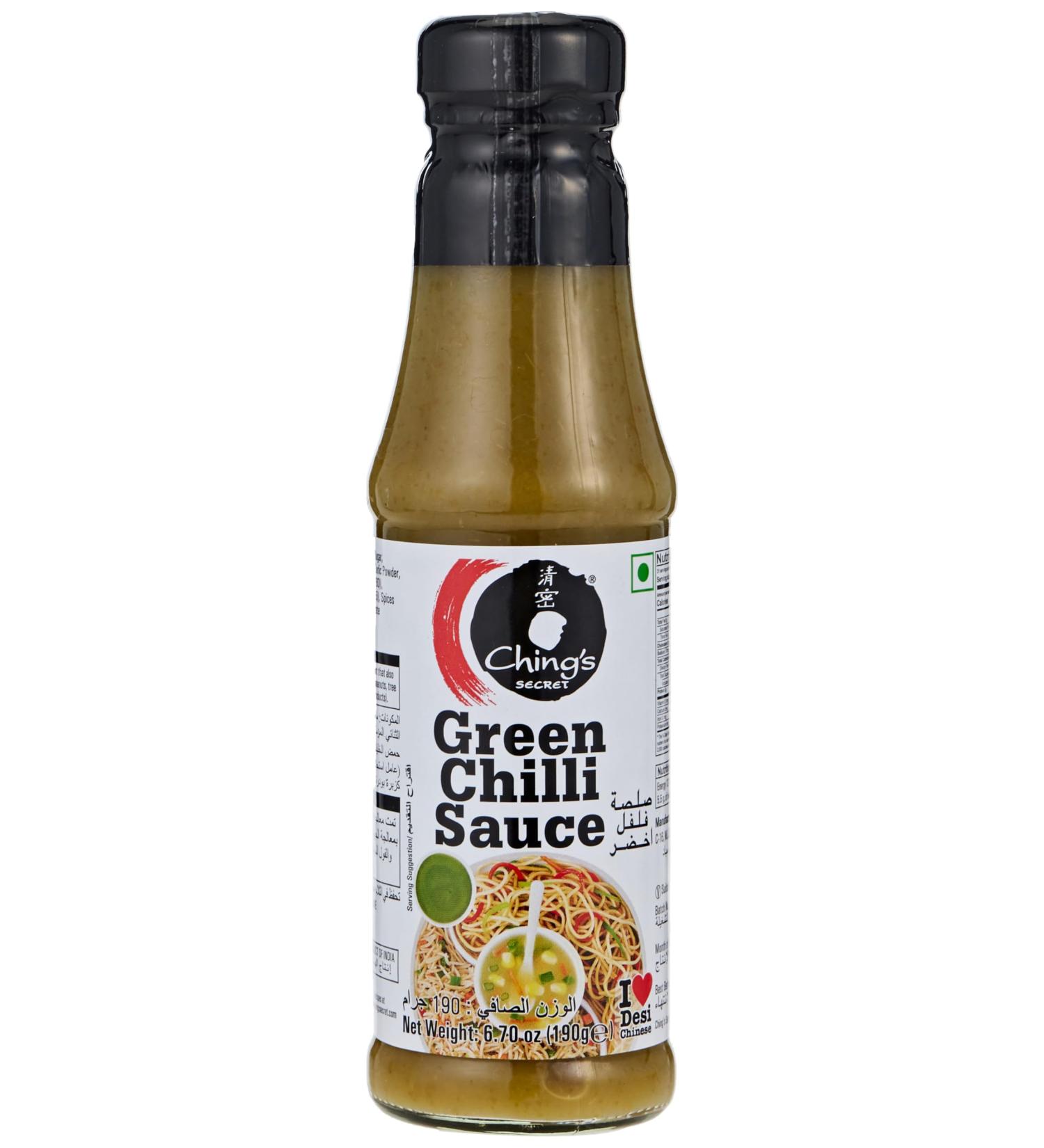 Chings Red Chilli Green Chilli 190G 680G & Dark SOYA Sauce 190G (Green Chilli Sauce 190G) - Buy Online on GoSupps.com