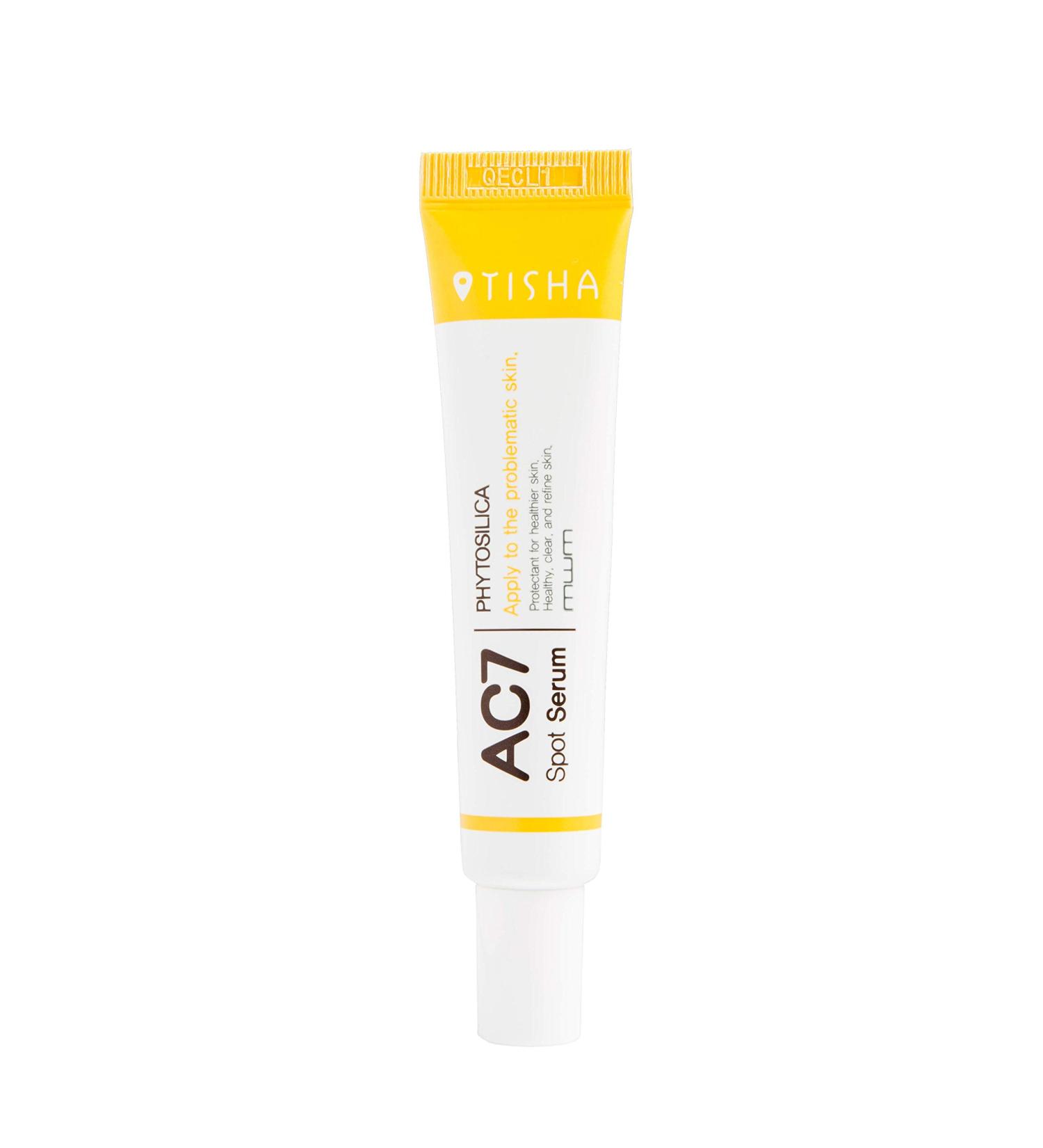 TISHA AC7 Spot Serum | Brightening & Moisturizing Solution for Troubled Skin & Acne | 0.507 fl oz - Shop Internationally - Buy Online on GoSupps.com