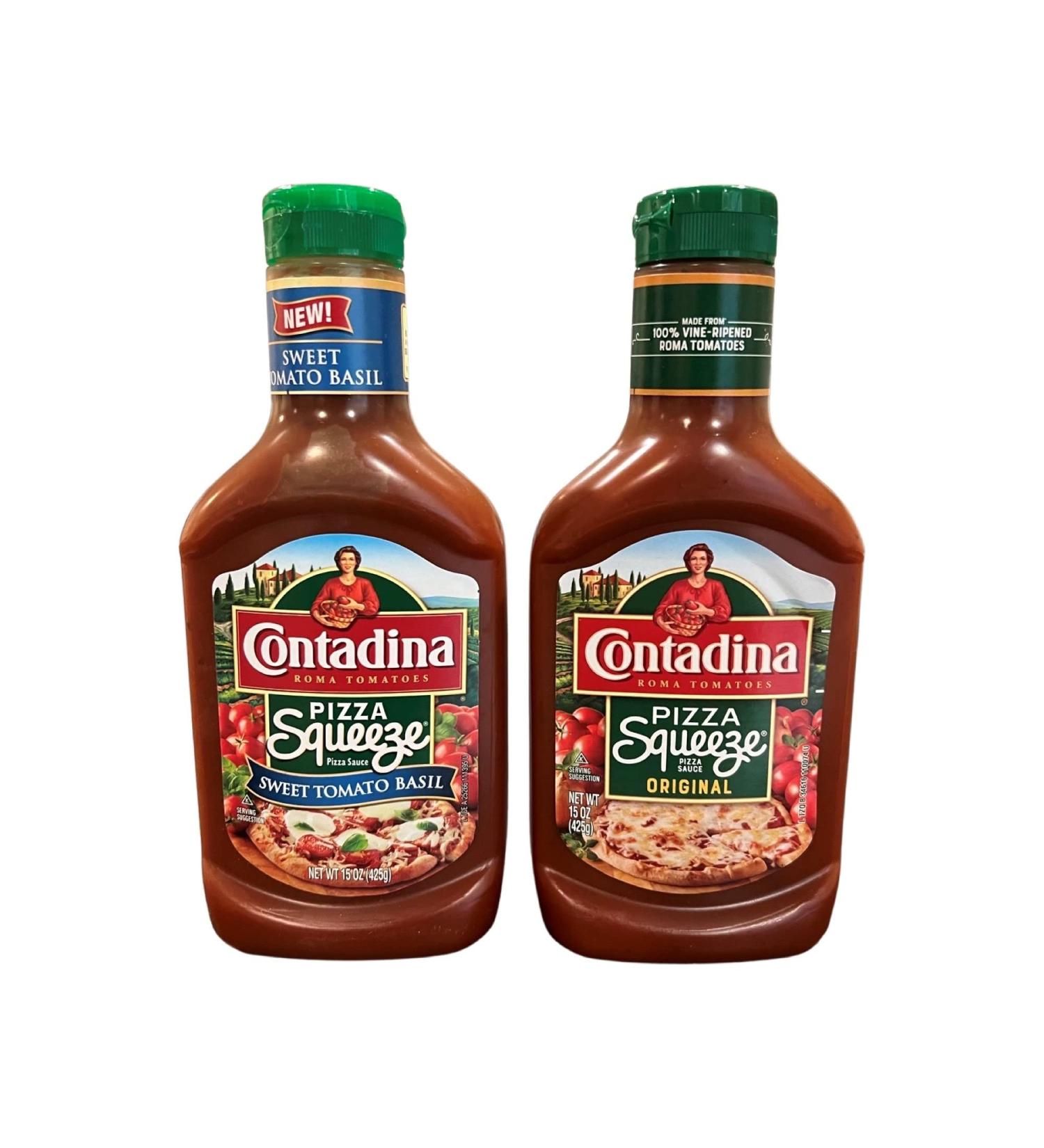 Contadina Pizza Sauce Original & Sweet Tomato Basil - 2 Pack - Buy Online on GoSupps.com