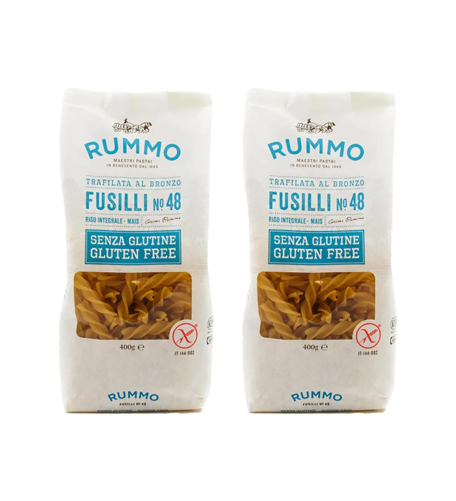 Gluten Free Pasta Bundle with Rummo Fusilli No.48 400g x2 (Pack of 2) - Buy Online on GoSupps.com