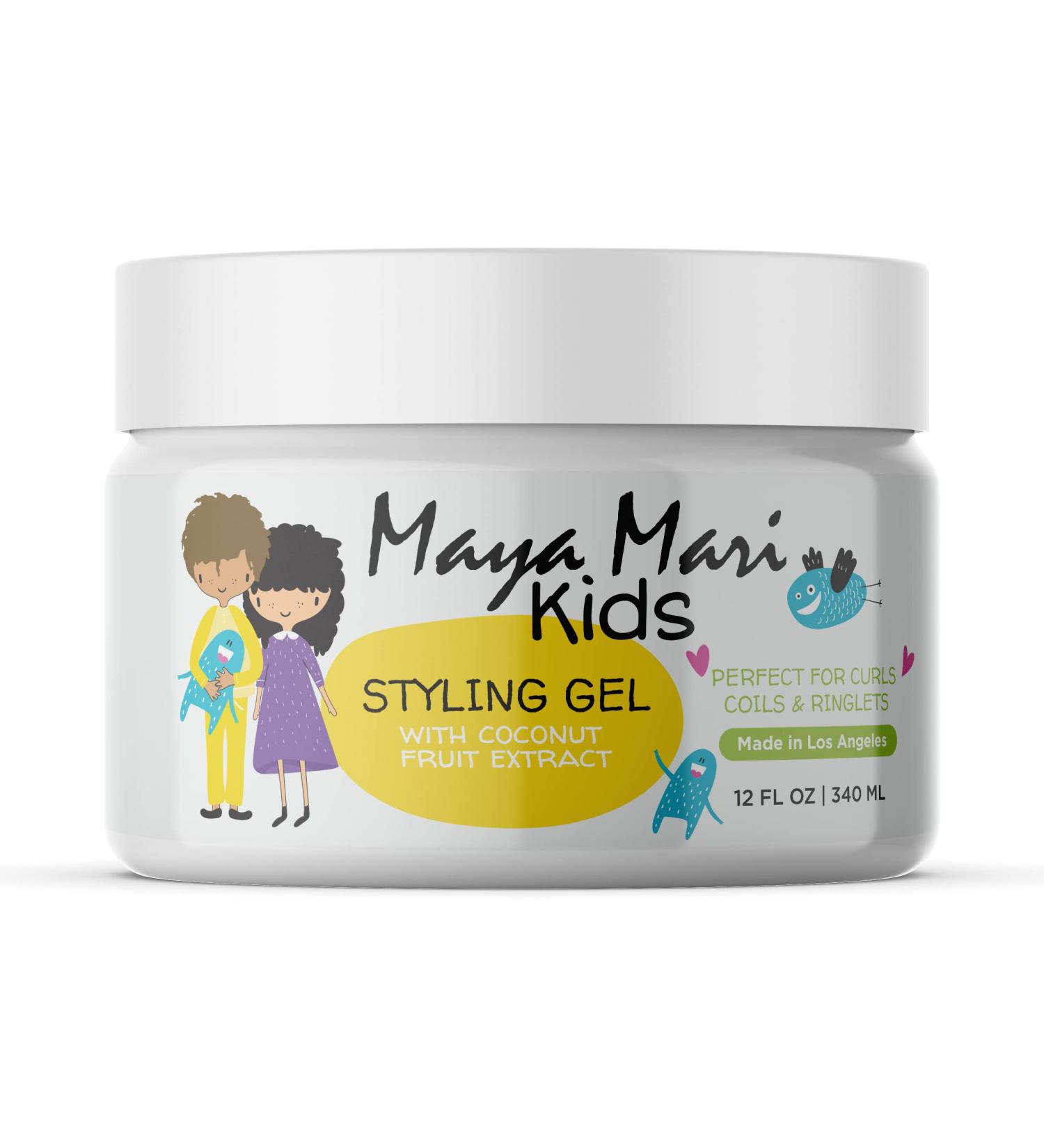 MAYA MARI Kids Hair Styling Gel 12 oz - Coconut Fruit Extract for Textured & Curly Hair - Buy Online on GoSupps.com