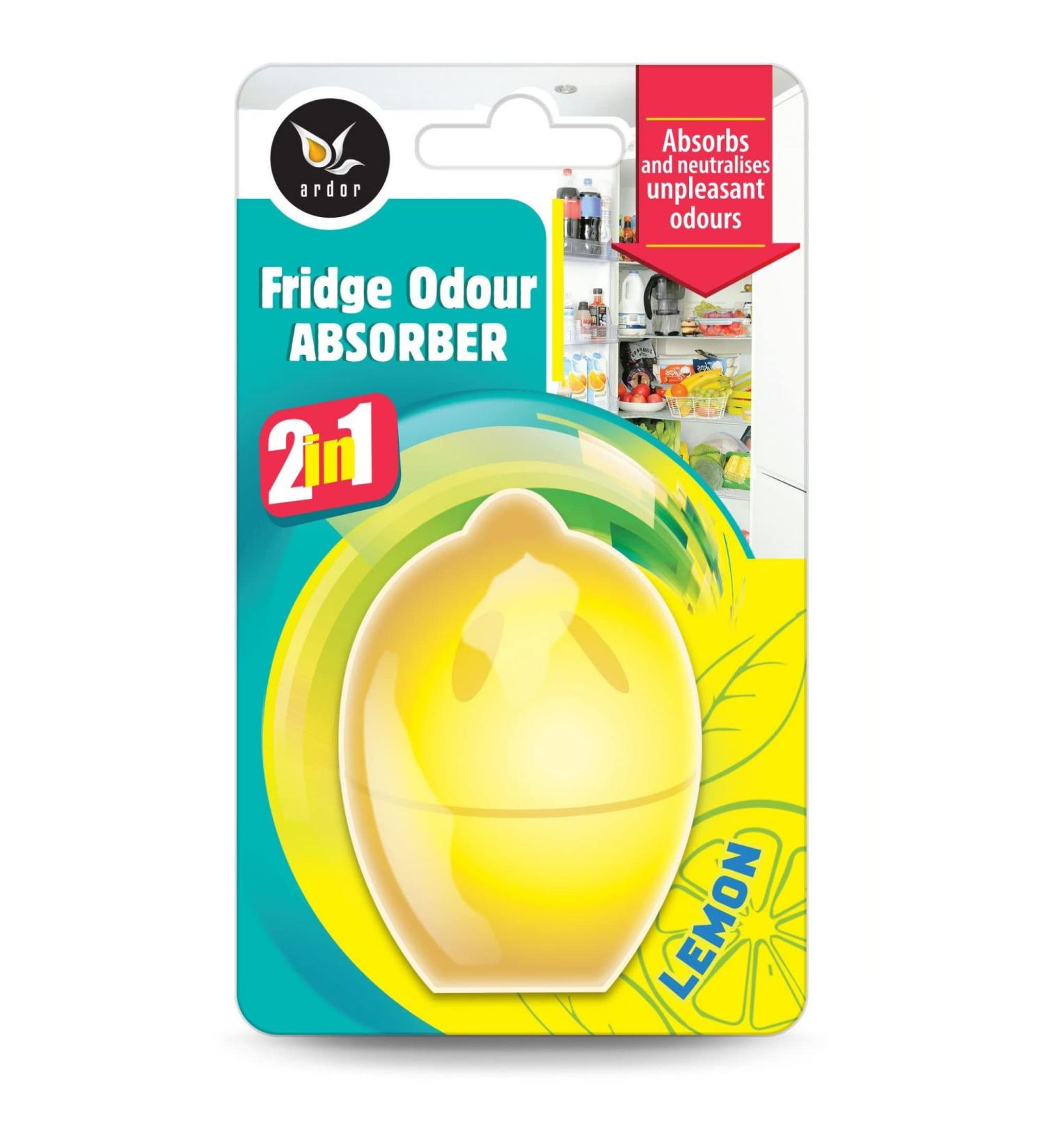 Ardor Refrigerator Odor Remover - Long-Lasting Lemon Scent Air Freshener (30 ml) | Simple Application Neutralizes Odors for 2 Months - 1 Piece - Buy Online on GoSupps.com